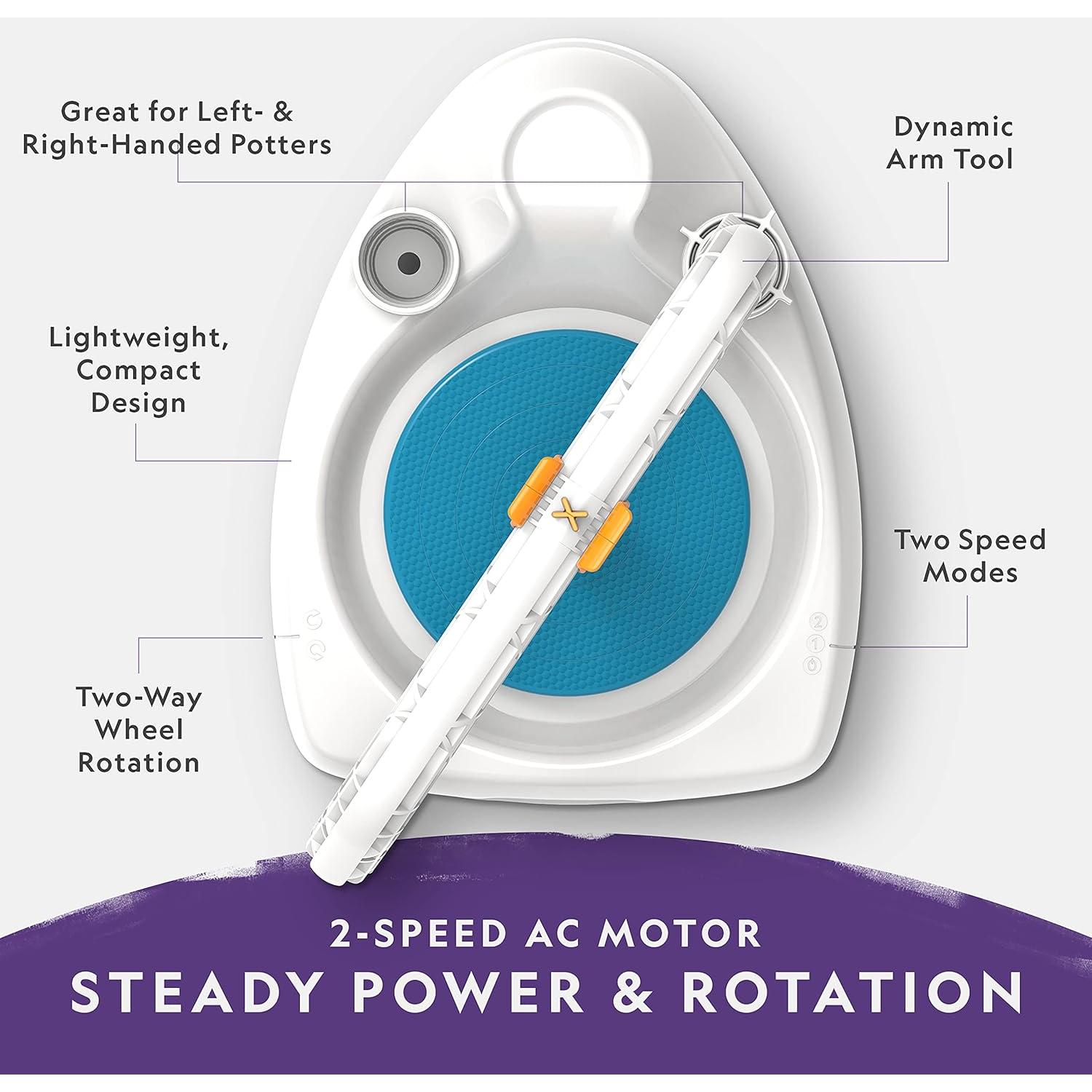 Rueda de Alfarería Blue Marble para Niños - Kit Completo