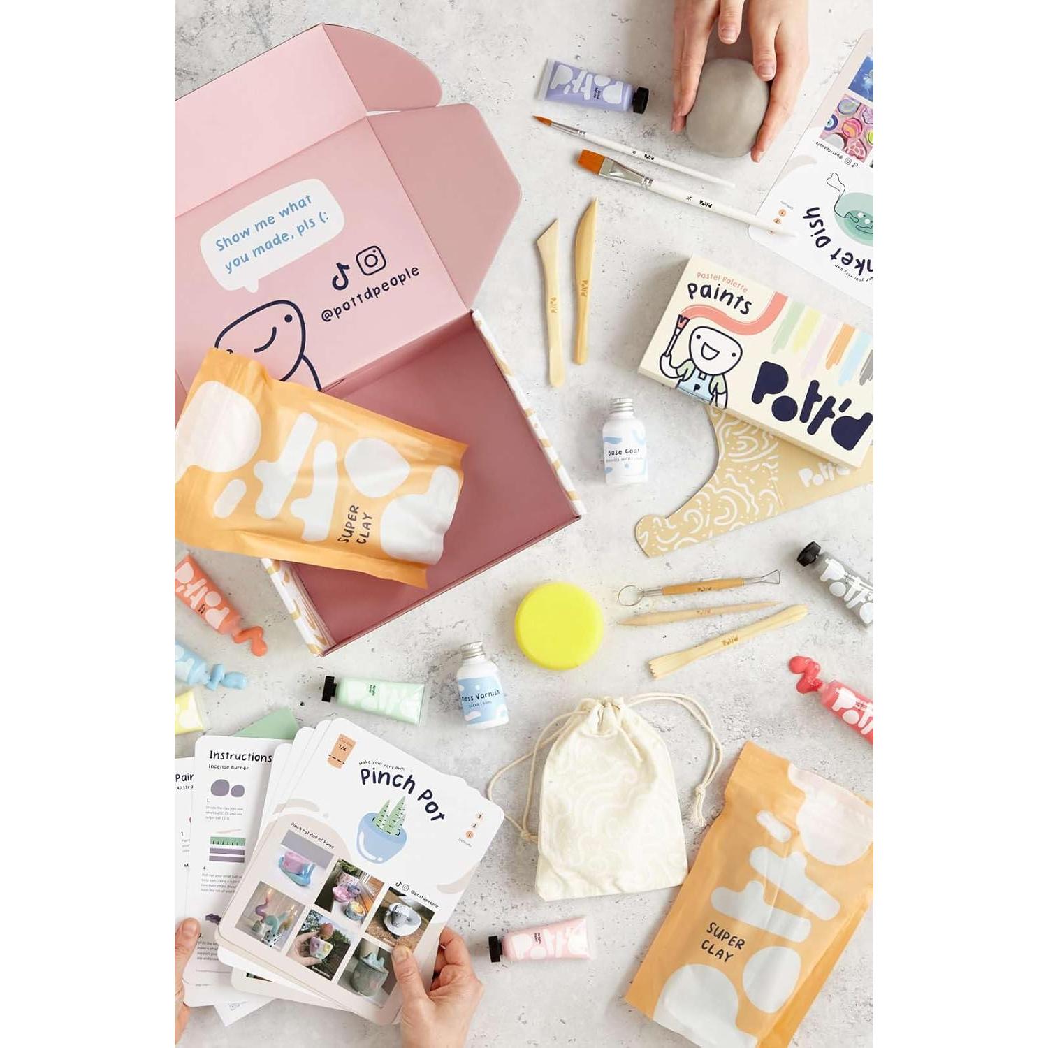 Kit de Cerámica Pott'd para Adultos - Arcilla Secada al Aire