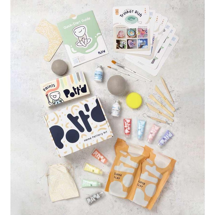 Kit de Cerámica Pott'd para Adultos - Arcilla Secada al Aire