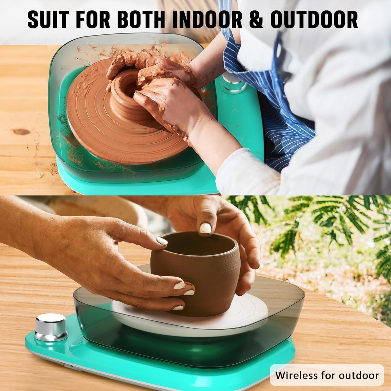 Rueda de Alfarería Goody King GDK1987 15cm Portátil con Batería