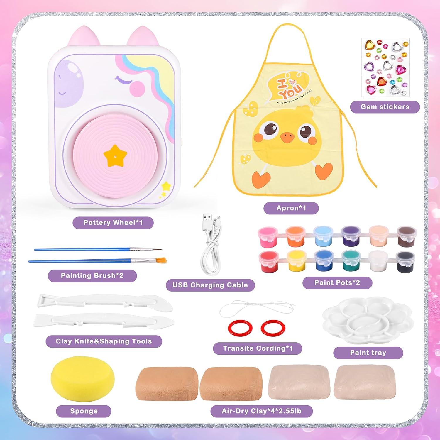 Rueda de Alfarería Weirtoya Unicornio con Arcilla 1,55 kg