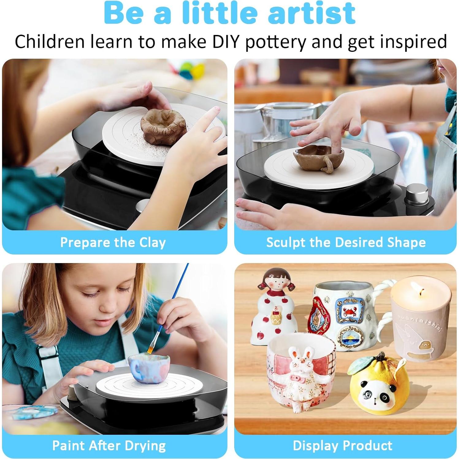 Torno de Alfarería Innofans para Niños - Kit Completo