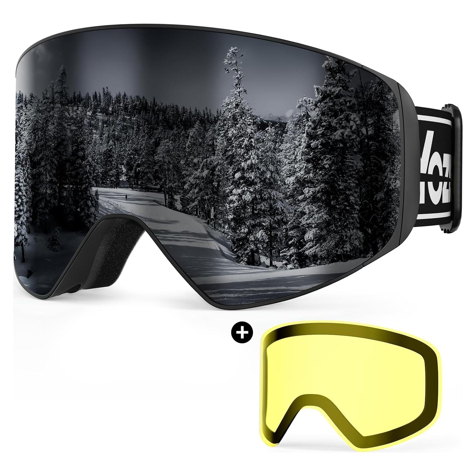 Gafas de Esquí YOZISS Yz-skigo Antivaho con Lentes Intercambiables
