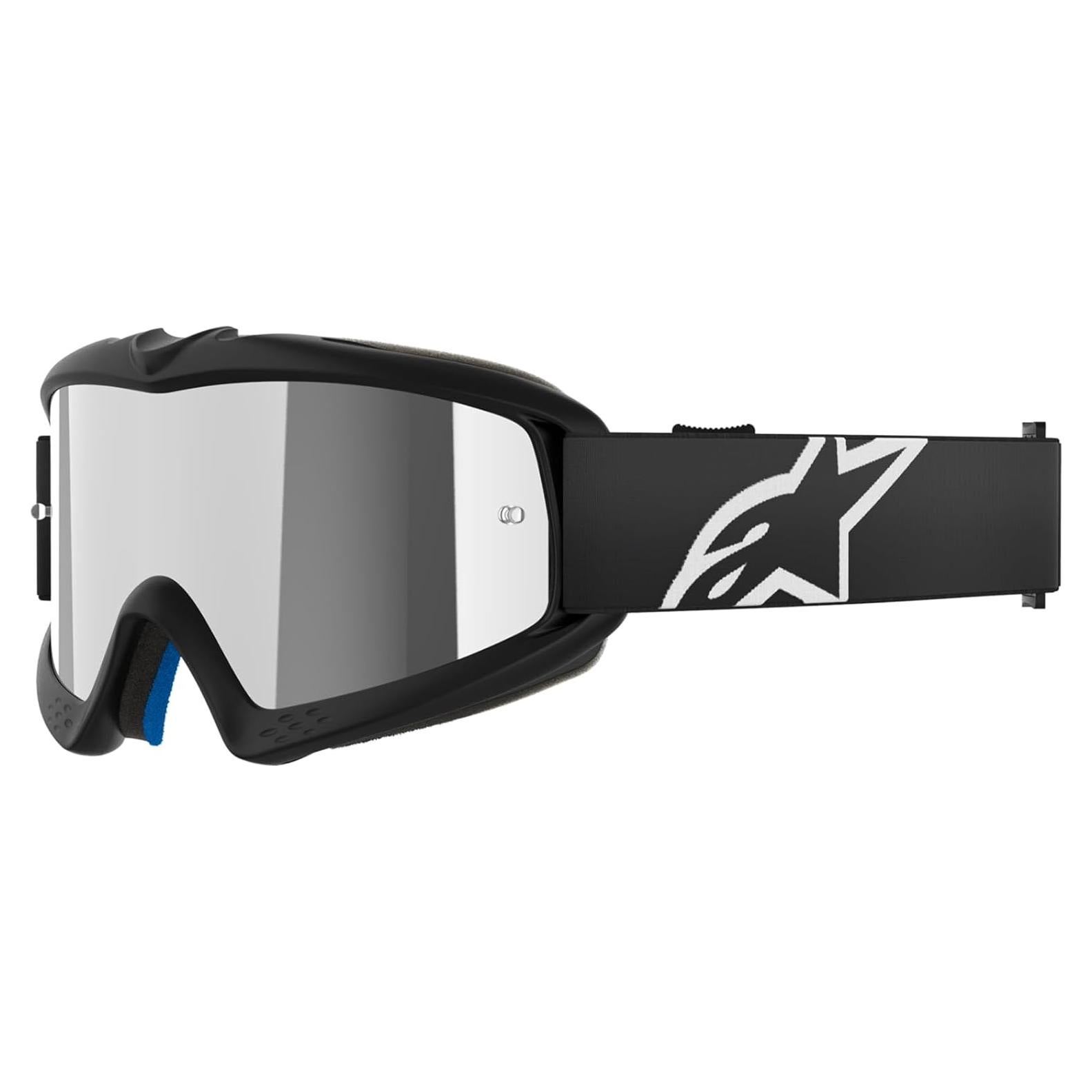 Gafas de Motocross Alpinestars Vision Youth - Negro con Lente Espejo