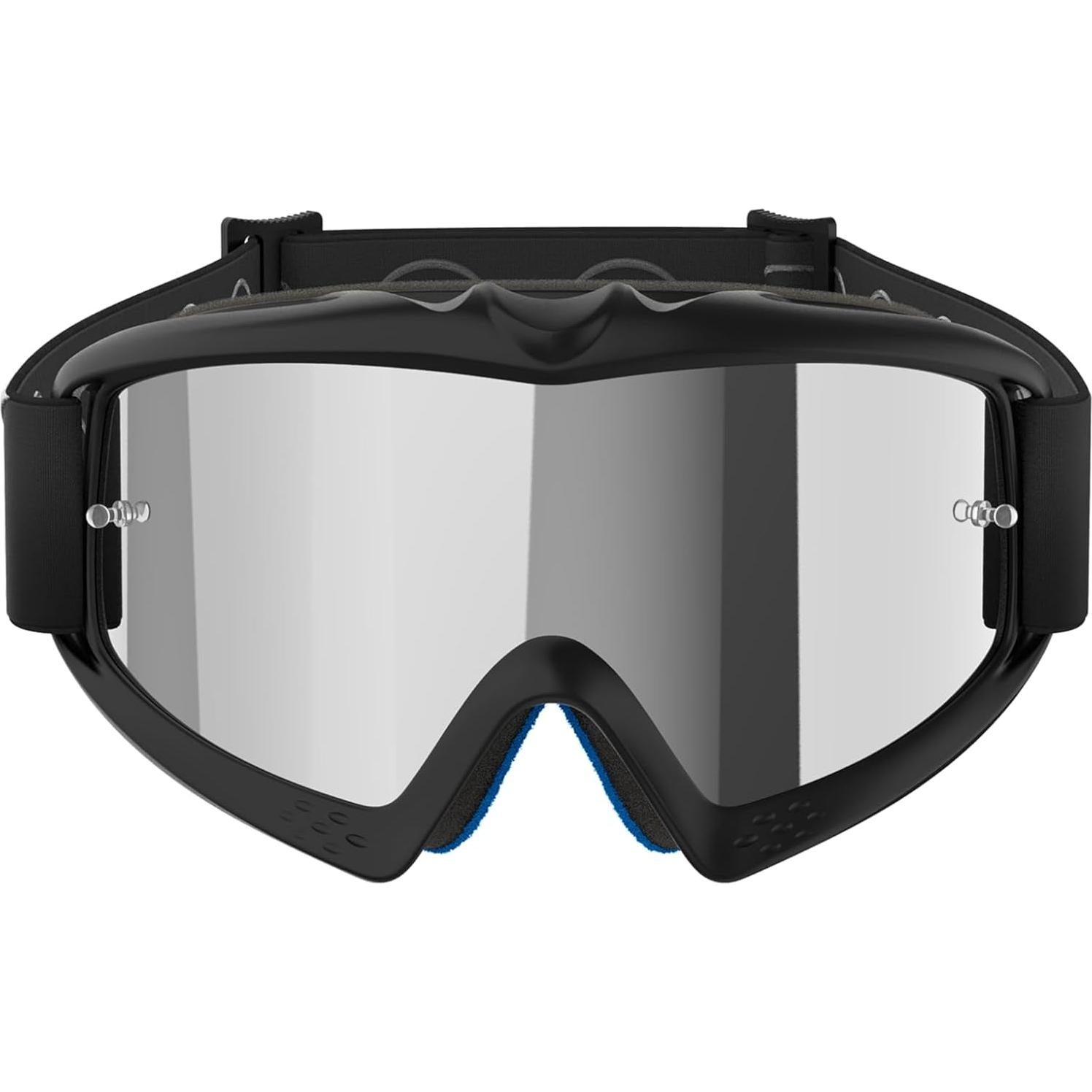 Gafas de Motocross Alpinestars Vision Youth - Negro con Lente Espejo
