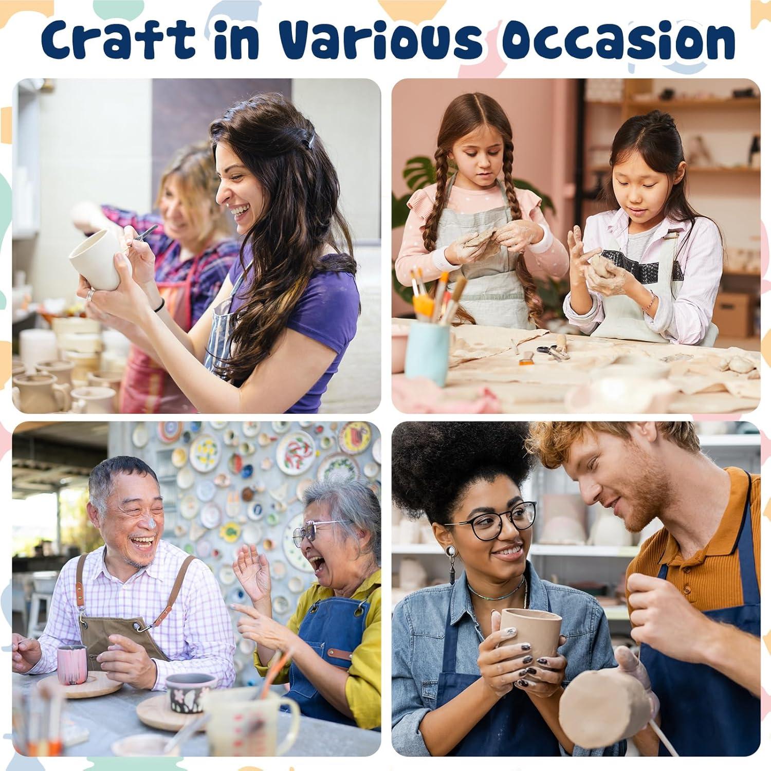 Kit de Cerámica HEJIN para Principiantes 1.5Kg con Herramientas