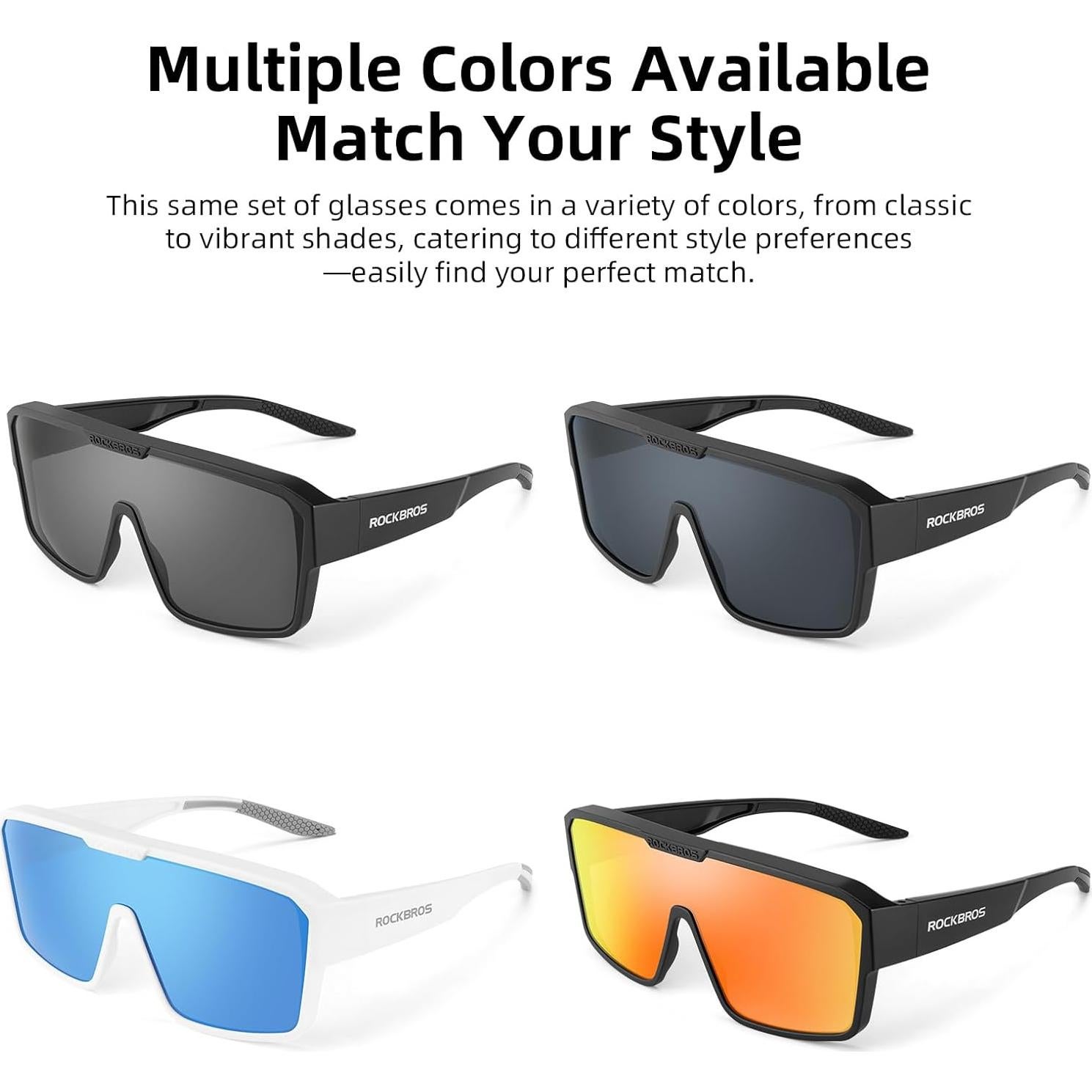 Gafas de sol ROCKBROS polarizadas para uso sobre gafas