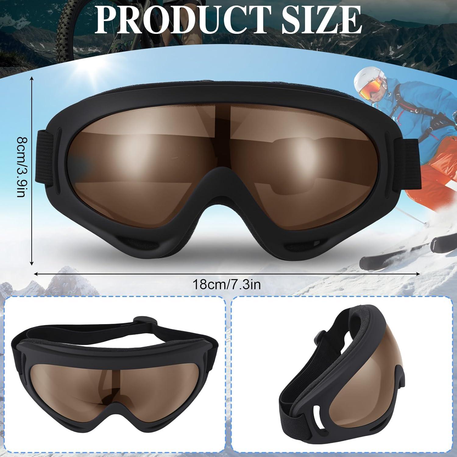 Paquete de 6 Gafas de Esquí Unisex Hoemwarm para Deportes de Nieve