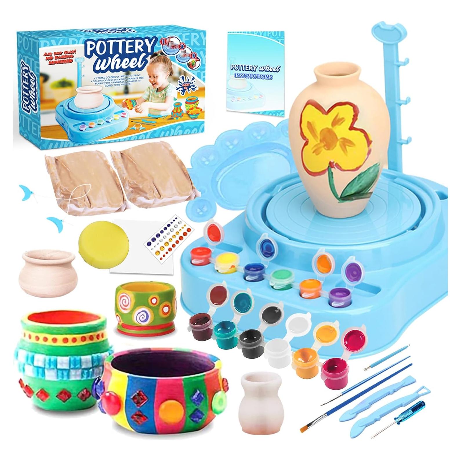 Rueda de Alfarería Mini Insnug para Niños 1.59 kg Kit Completo