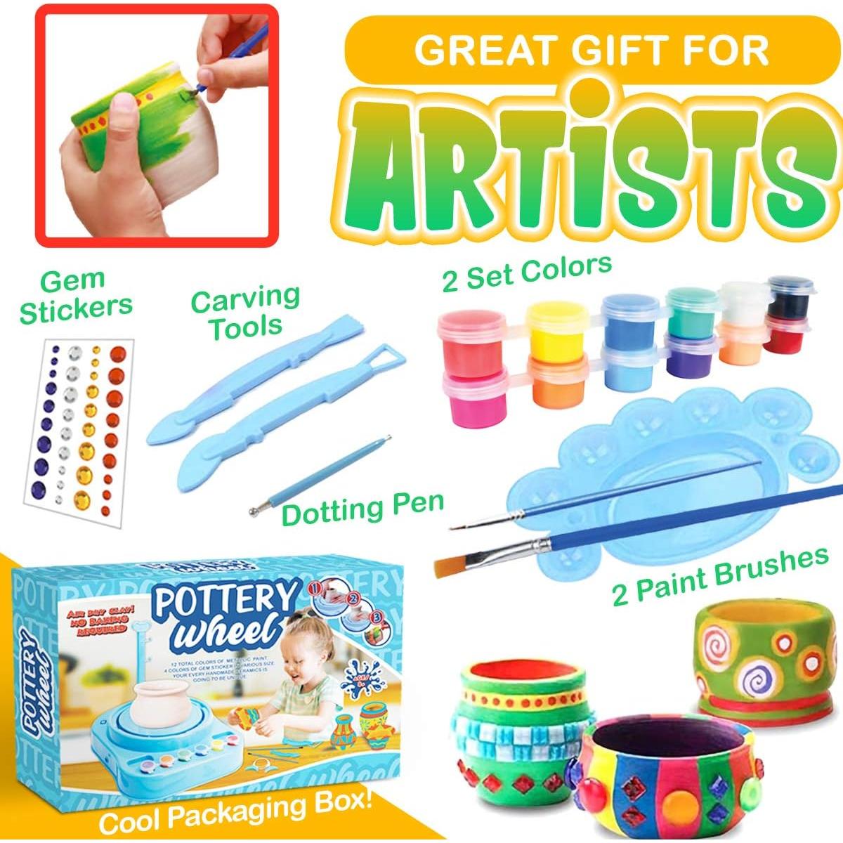 Rueda de Alfarería Mini Insnug para Niños 1.59 kg Kit Completo