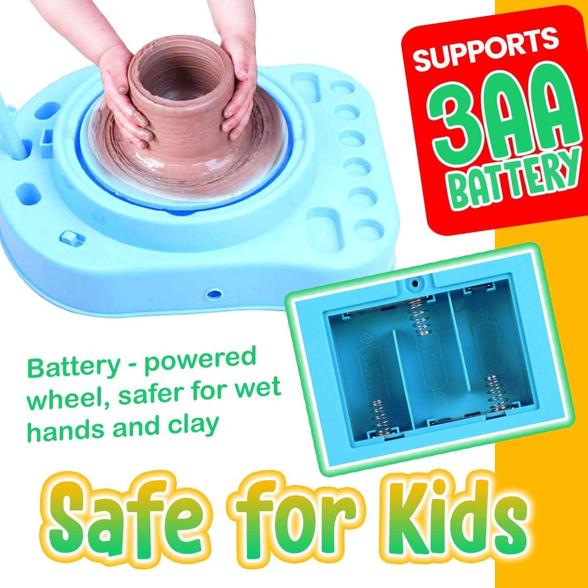 Rueda de Alfarería Mini Insnug para Niños 1.59 kg Kit Completo