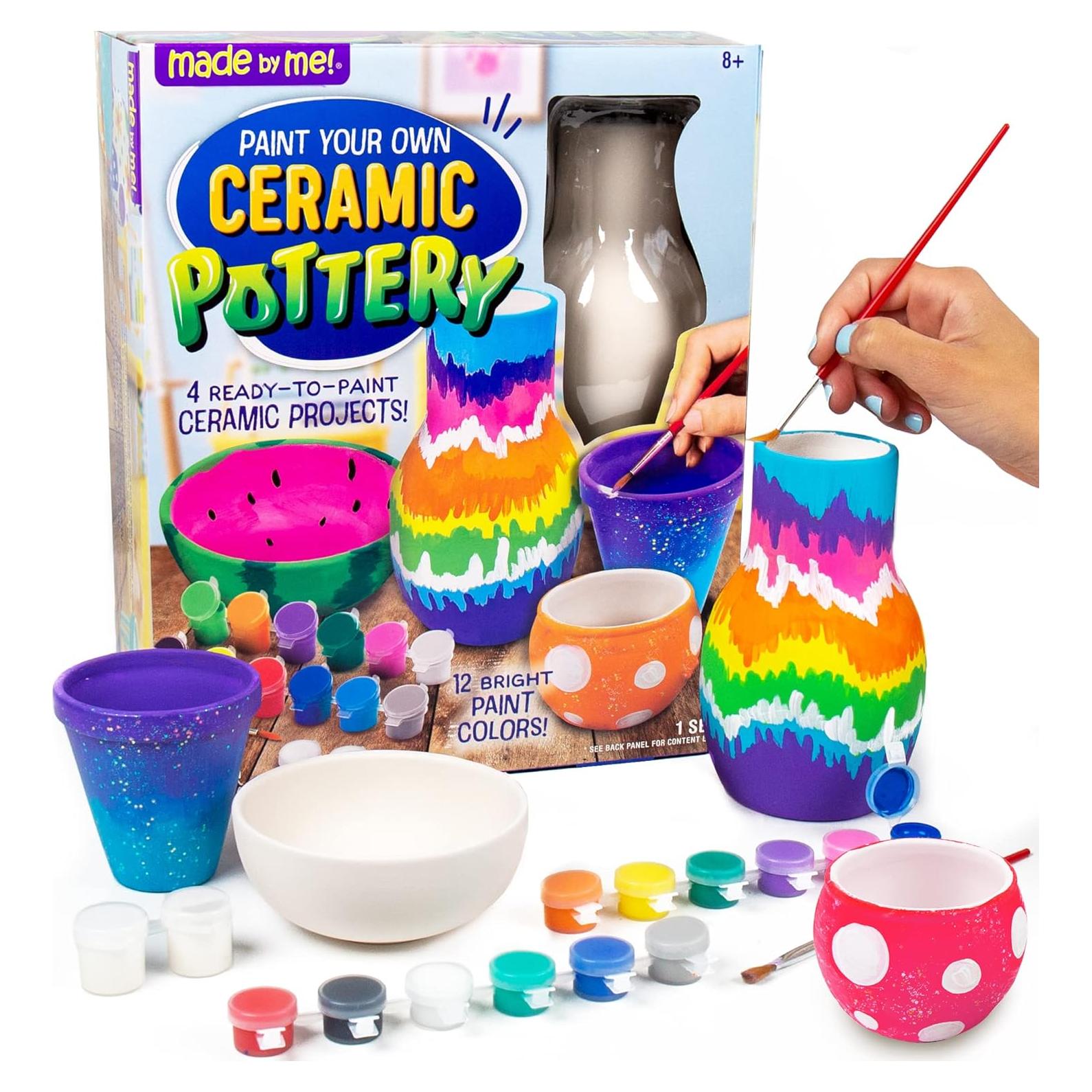 Kit de Pintura de Cerámica Hecho por Mí - 4 Proyectos