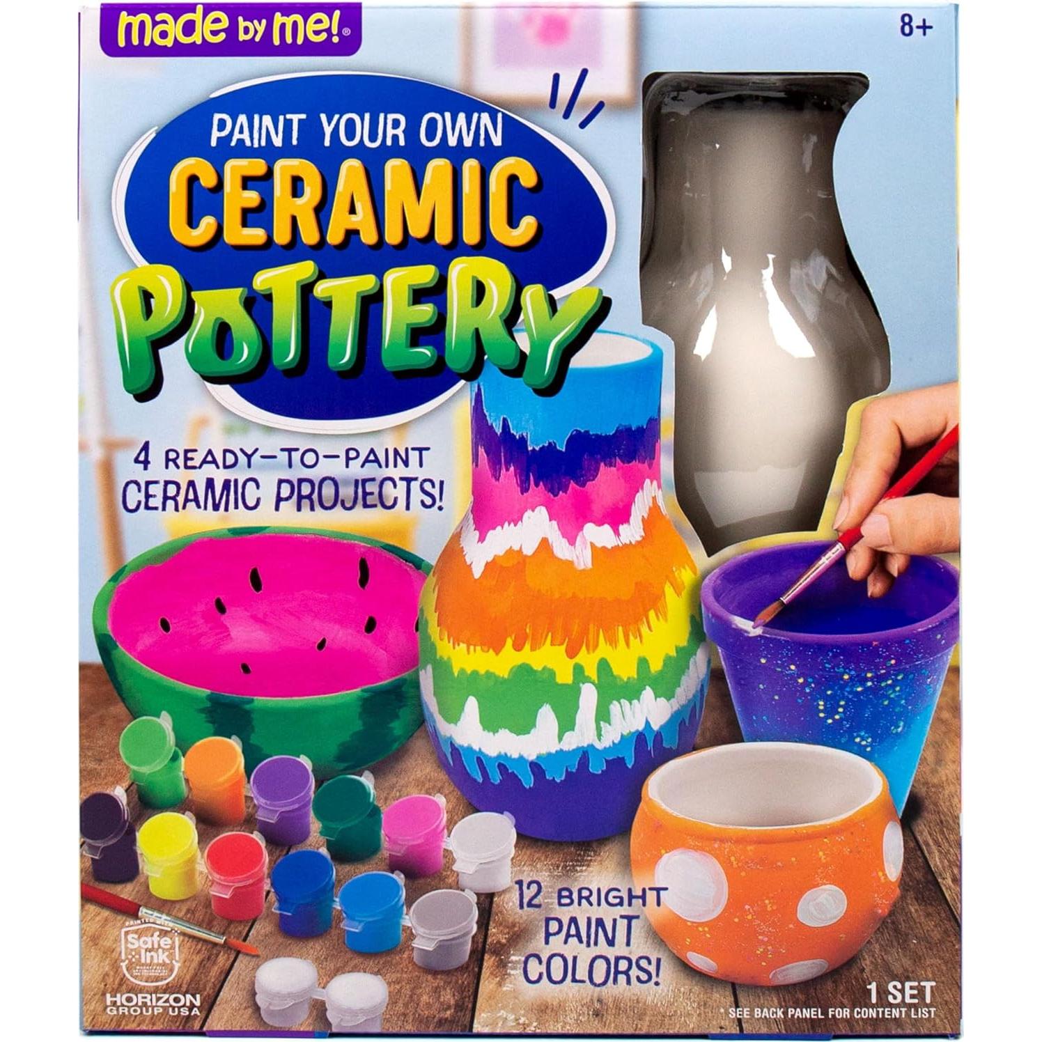 Kit de Pintura de Cerámica Hecho por Mí - 4 Proyectos