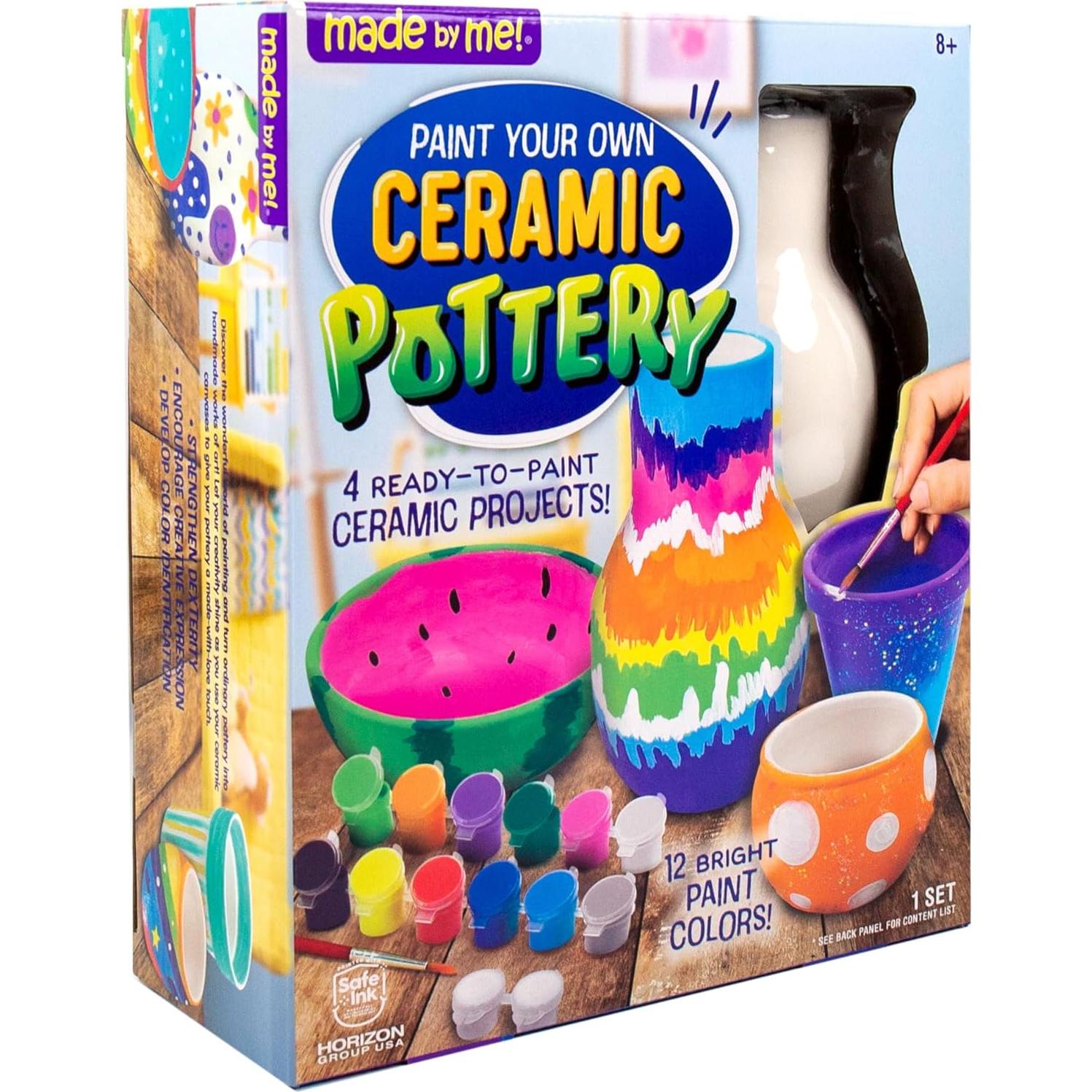 Kit de Pintura de Cerámica Hecho por Mí - 4 Proyectos