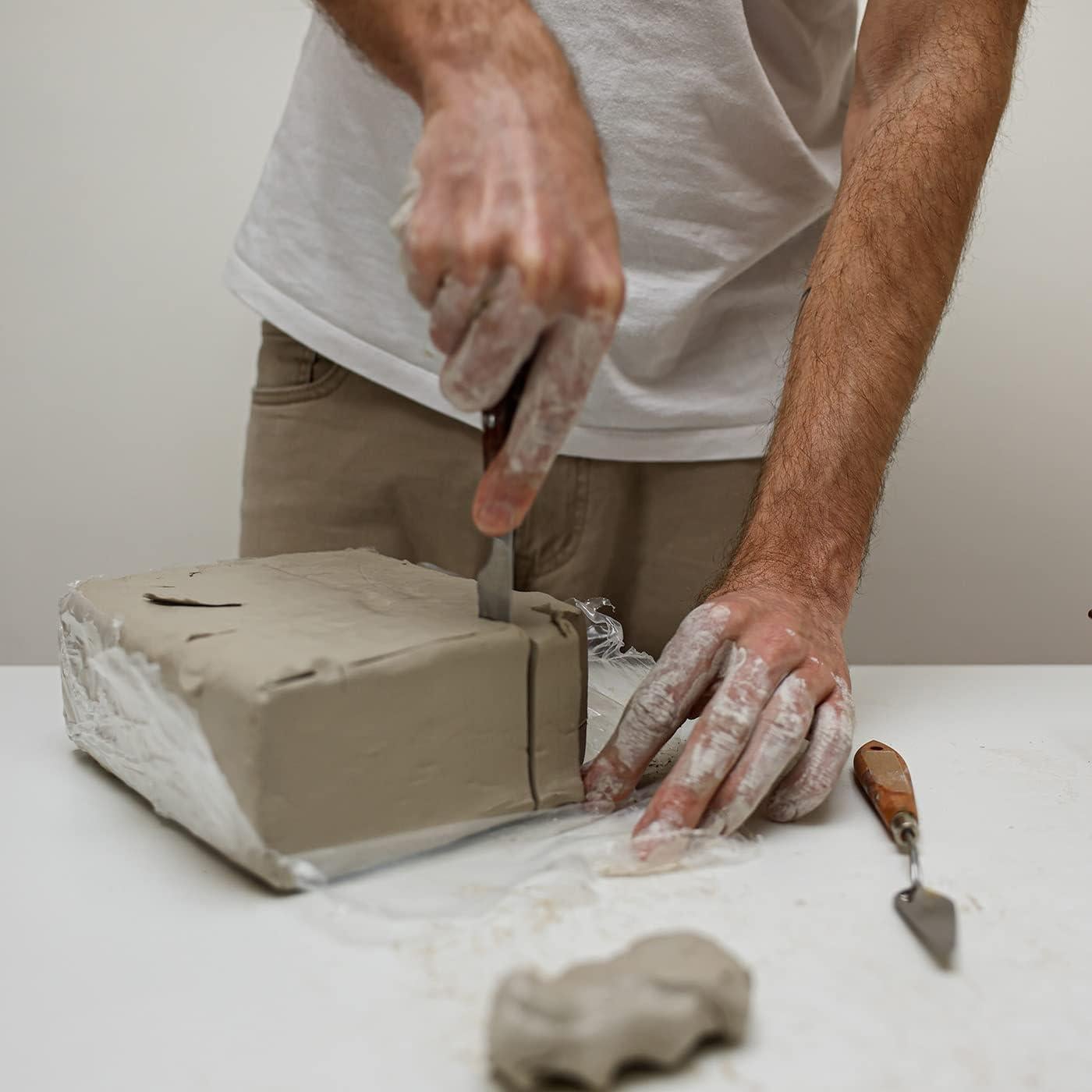 Arcilla Natural ReArt 4,54 kg + 40 Herramientas para Cerámica