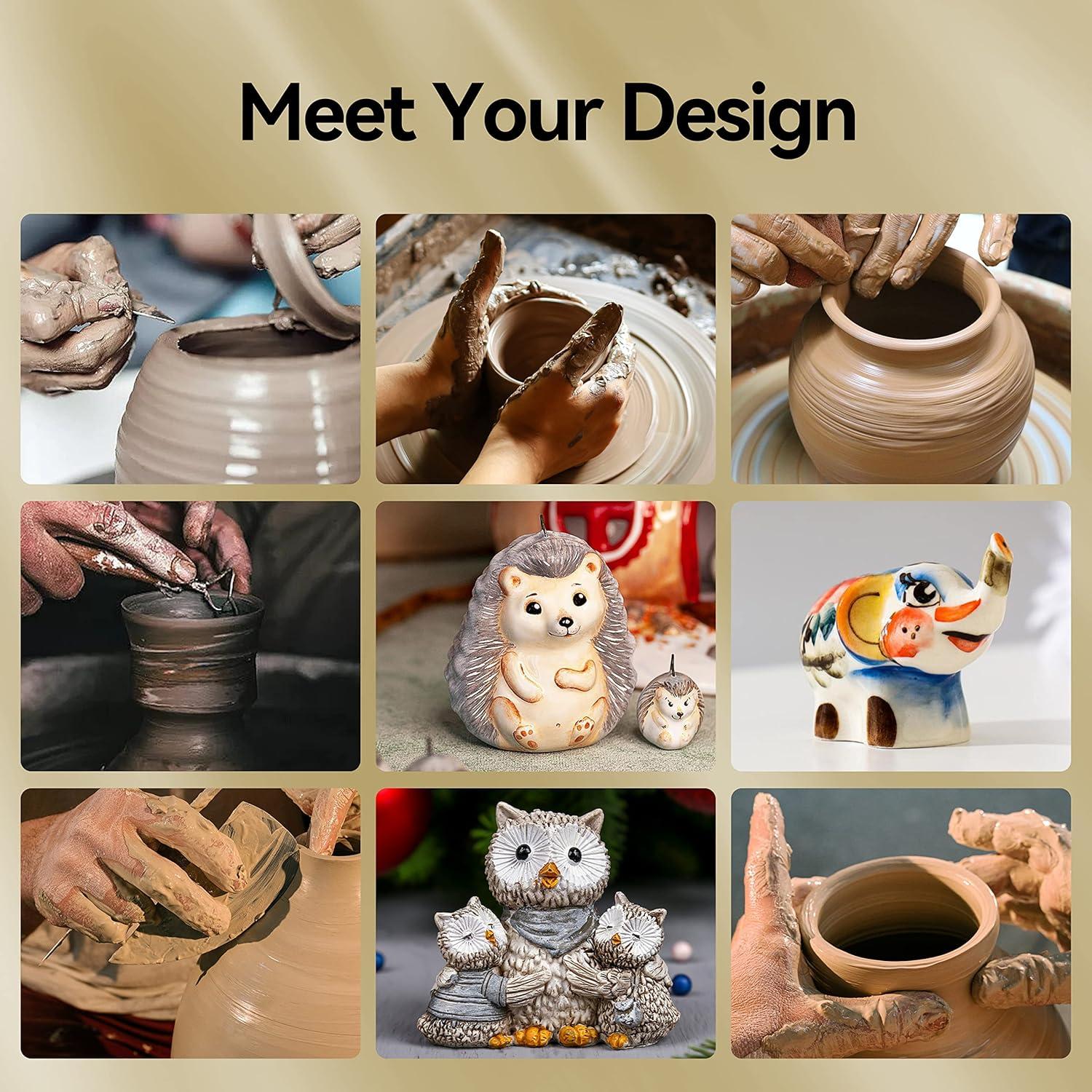 Juego de Herramientas de Escultura ISSEVE 43Pcs para Cerámica