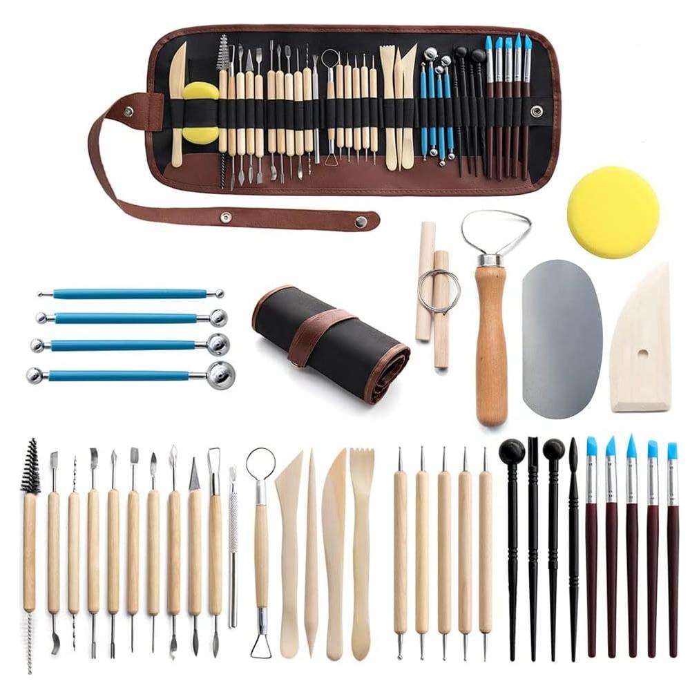 Juego de Herramientas de Arcilla 40PCS WALTERT Kit Cerámica