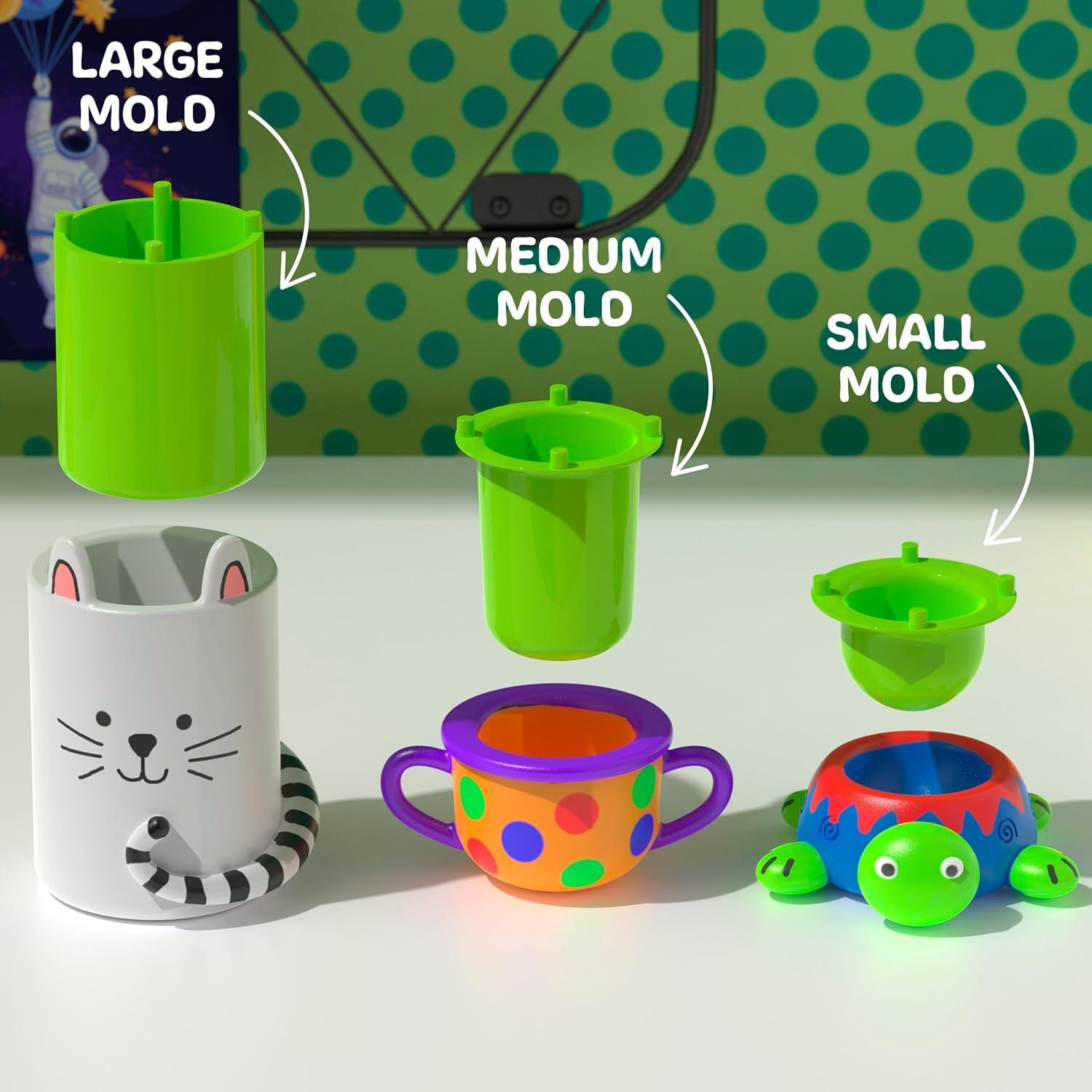 Discovery™ Pottery Studio Motorized Clay Art Station – Complete Set with Pottery Wheel, 3 Molds, Tools, Paints, & Air-Dry Clay for Kids| Arts and Crafts Toy for Boys Girls| Art Supplies Activity Kit