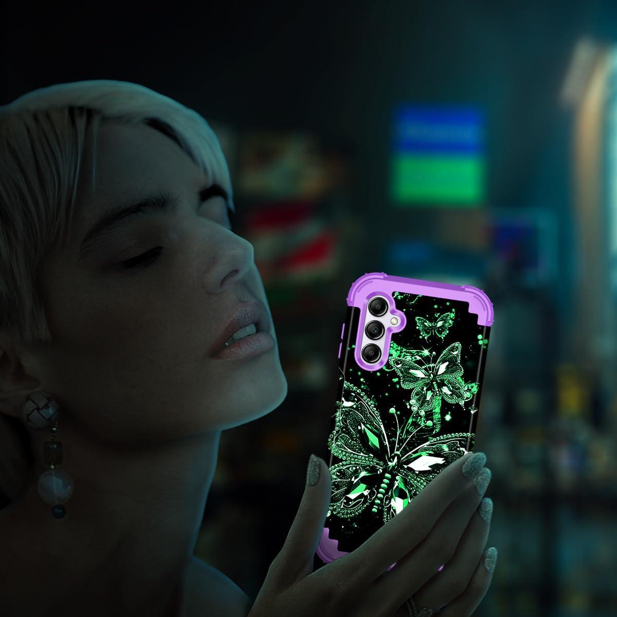 Funda Miqala para Galaxy A14 5G 6.6" Brilla en Oscuridad