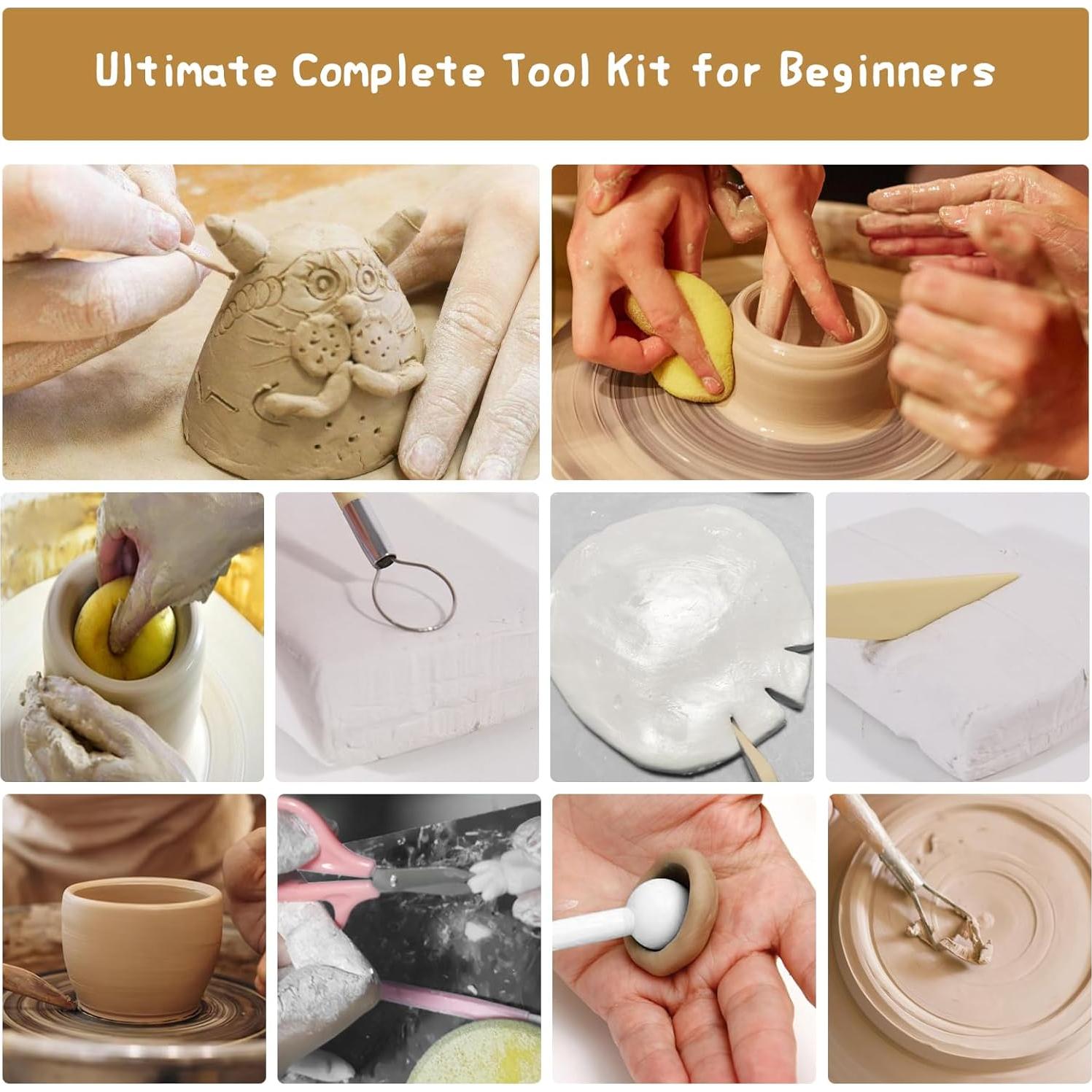 Kit de Arcilla Secada al Aire HAWERSI 66 Piezas para Adultos