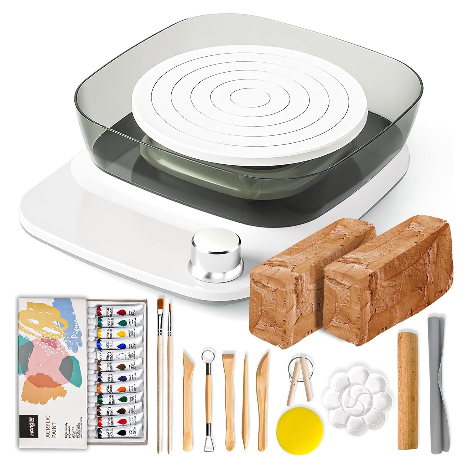 Rueda de Alfarería Catcrafter Mini para Niños - 15,24 cm