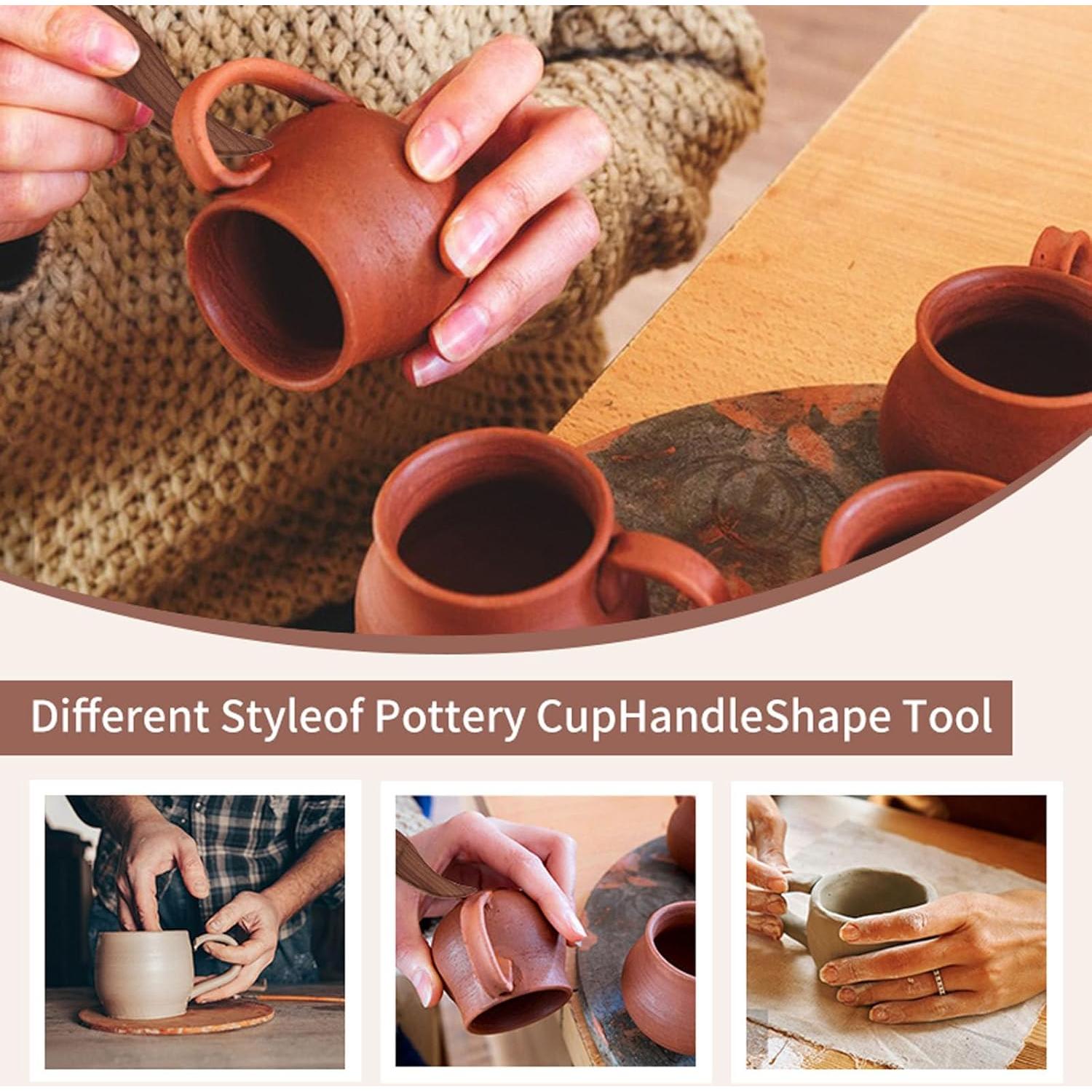 Juego de Herramientas de Cerámica Sthmeyue 5 Pcs Ergonómicas