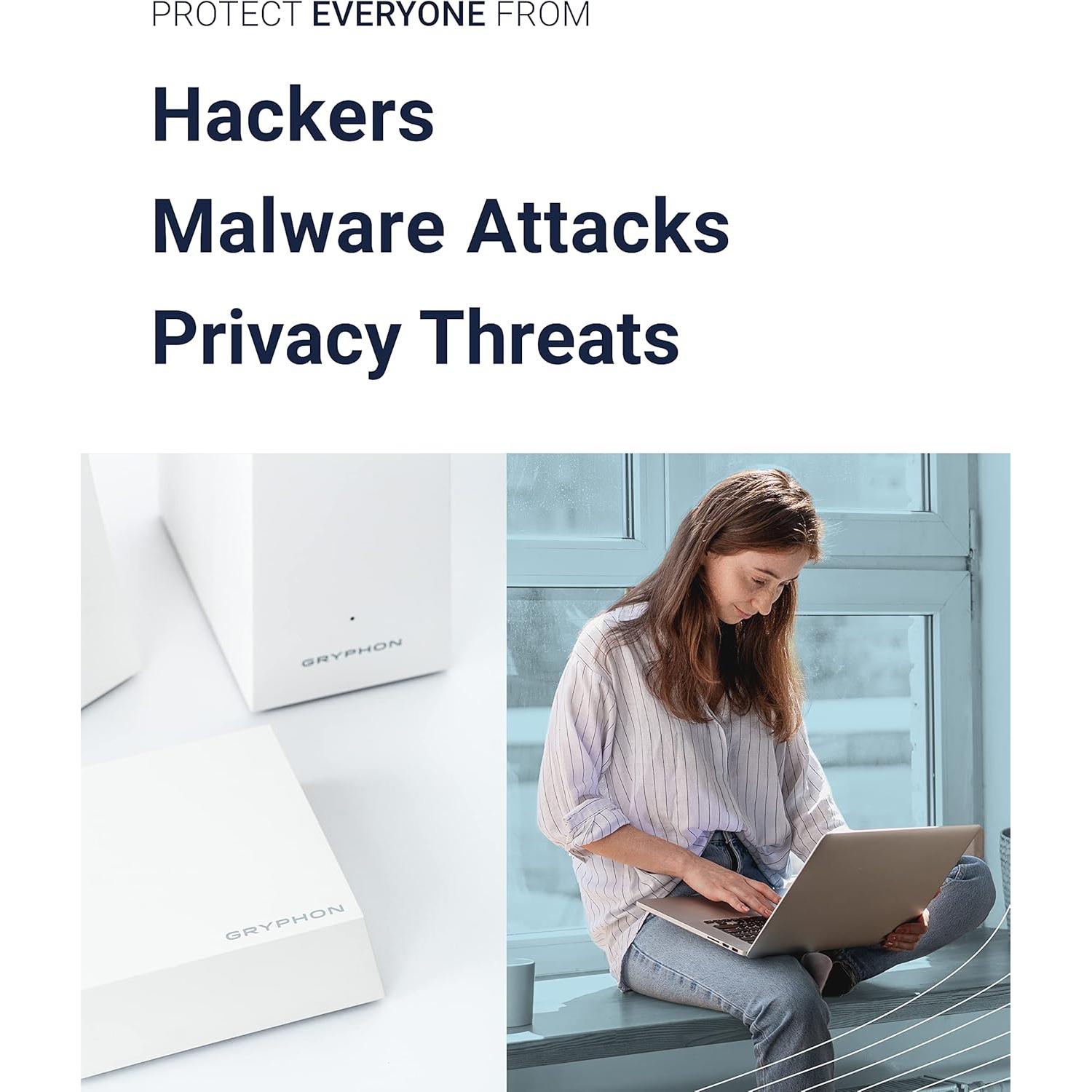 Enrutador Mesh WiFi 6 Gryphon AX - 4.3 Gbps, Control Parental