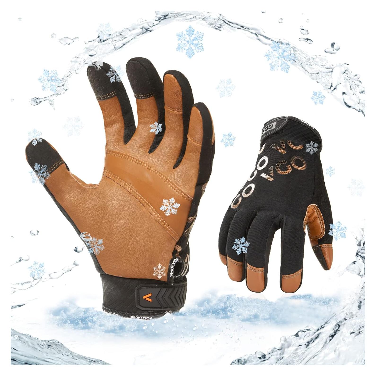 Guantes de Trabajo de Invierno 3M Thinsulate C100 - Marrón L