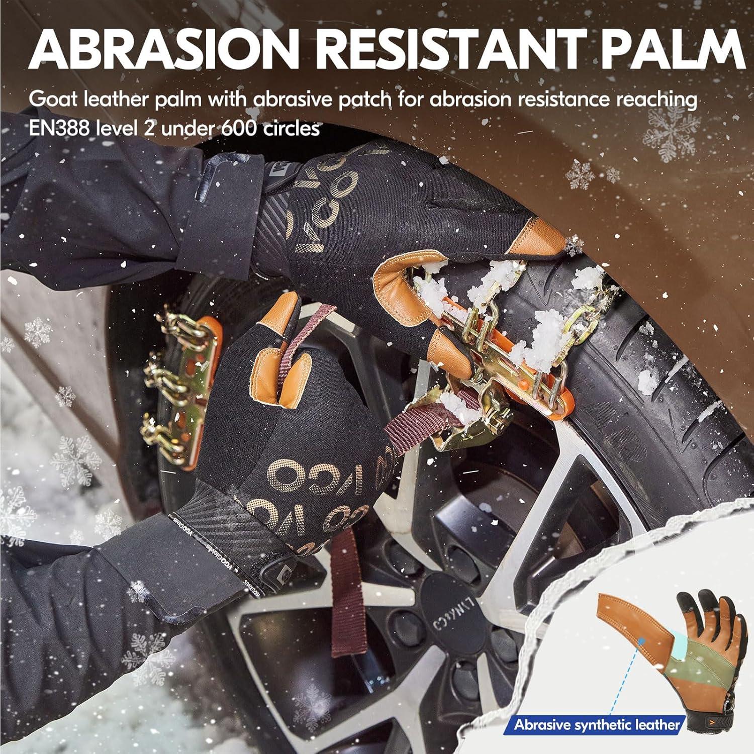 Guantes de Trabajo de Invierno 3M Thinsulate C100 - Marrón L