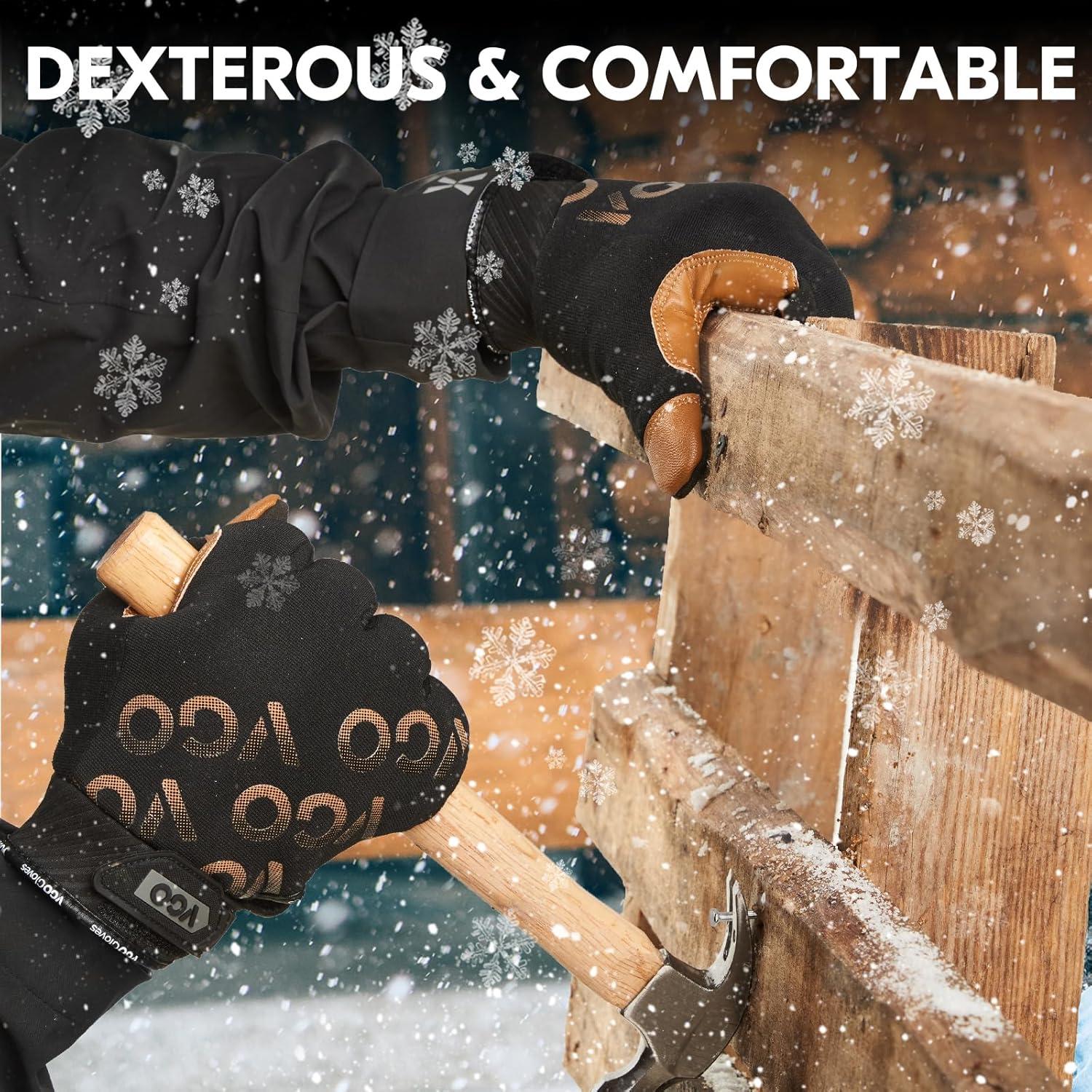 Guantes de Trabajo de Invierno 3M Thinsulate C100 - Marrón L