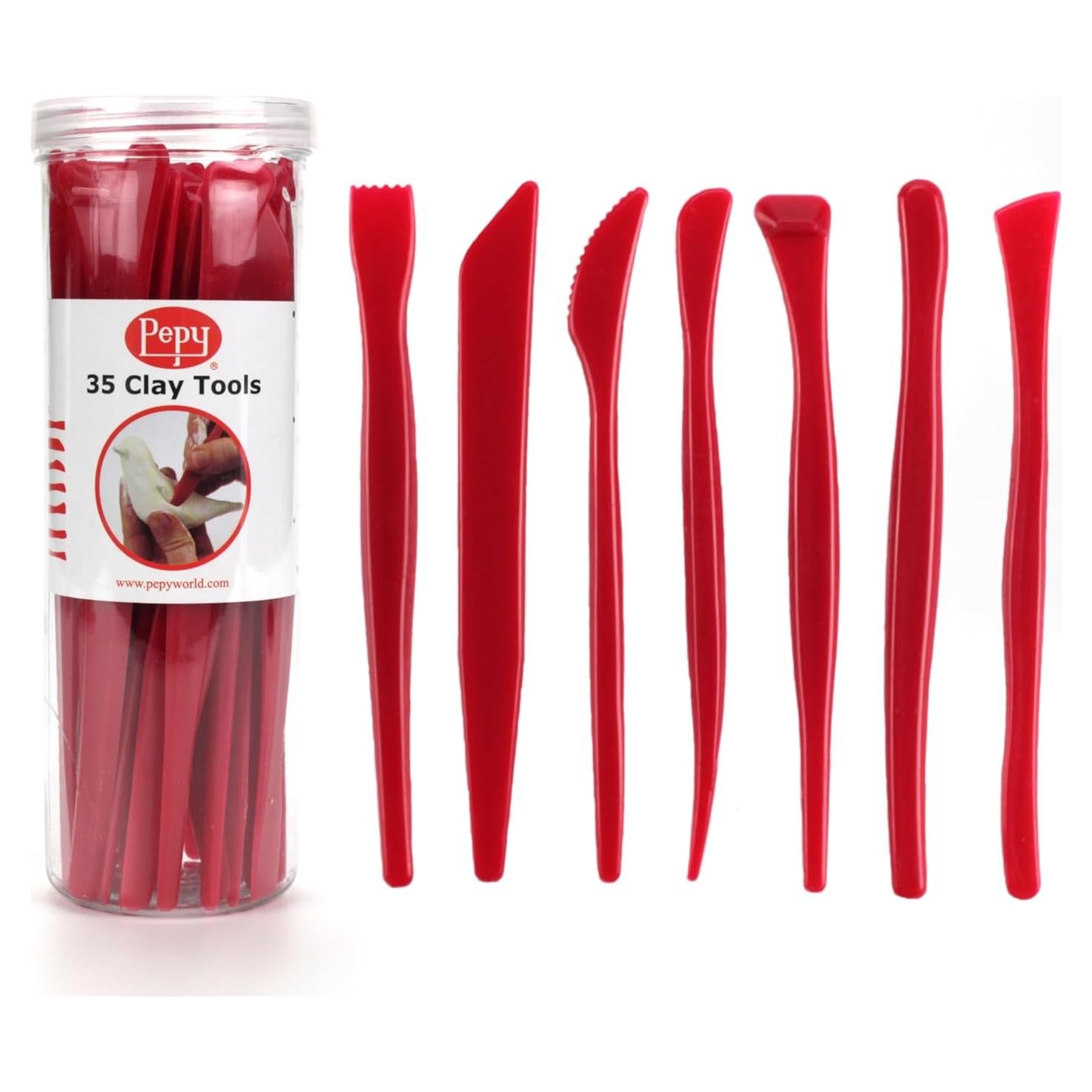 Juego de Herramientas de Escultura Pepy 35 Piezas para Arcilla