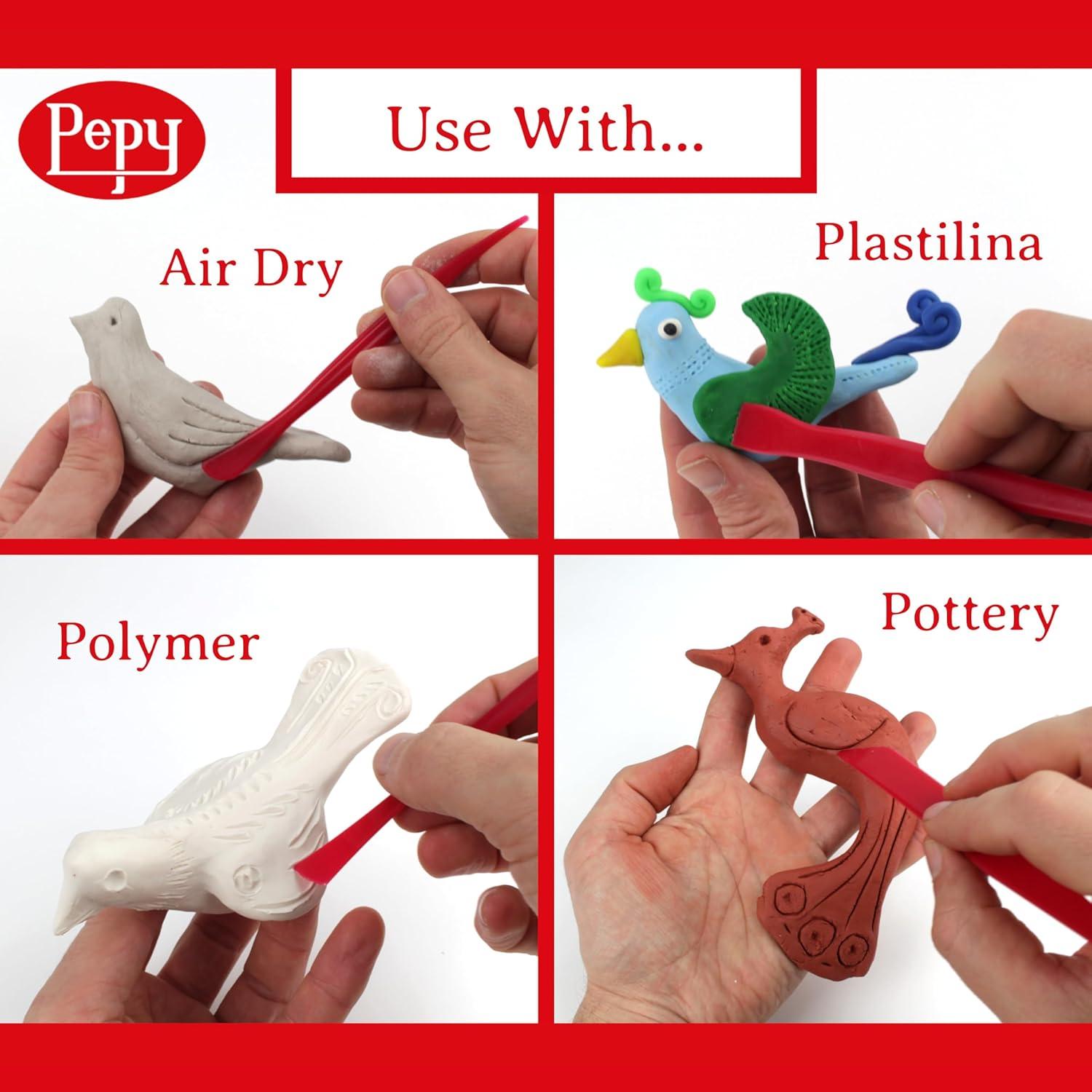 Juego de Herramientas de Escultura Pepy 35 Piezas para Arcilla