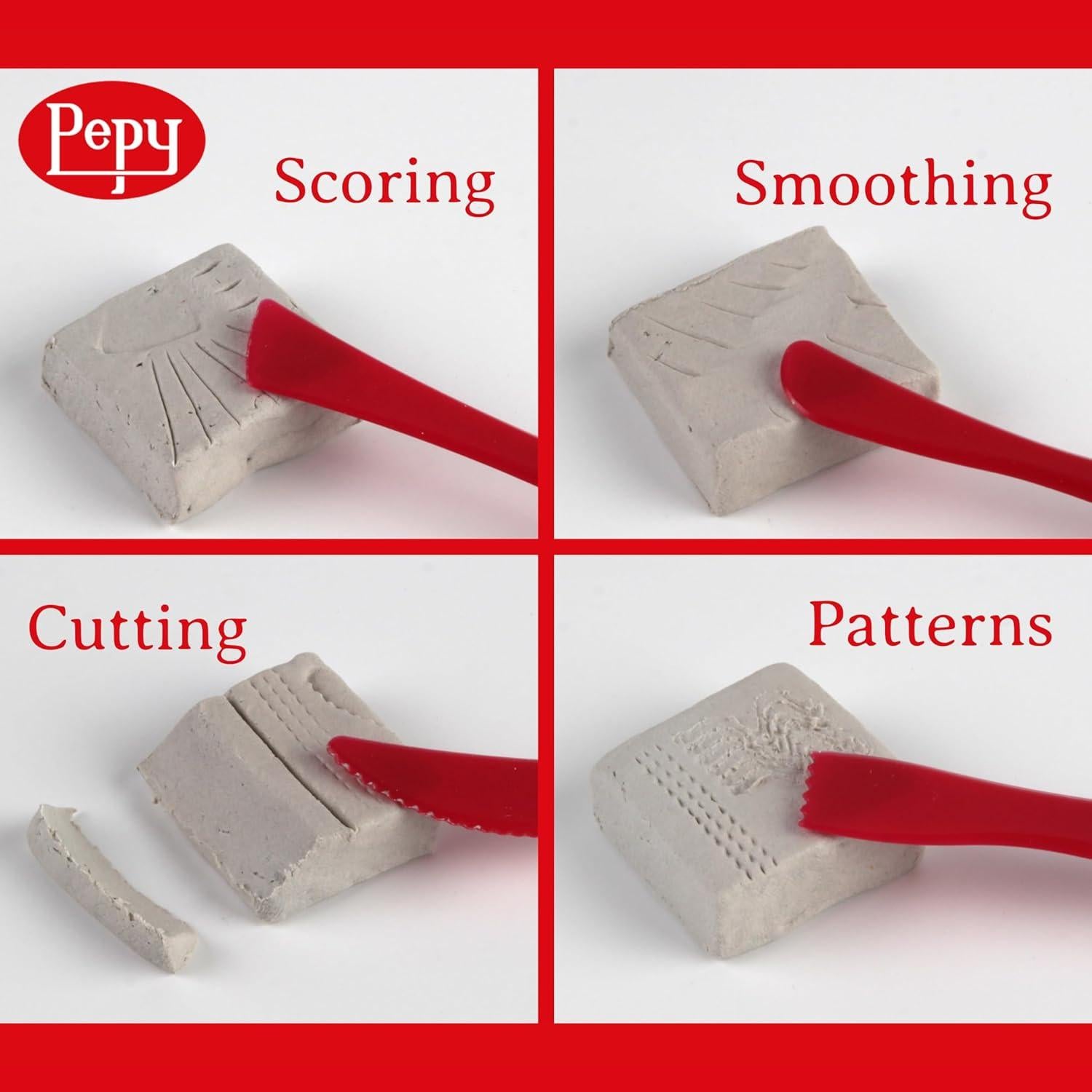 Juego de Herramientas de Escultura Pepy 35 Piezas para Arcilla