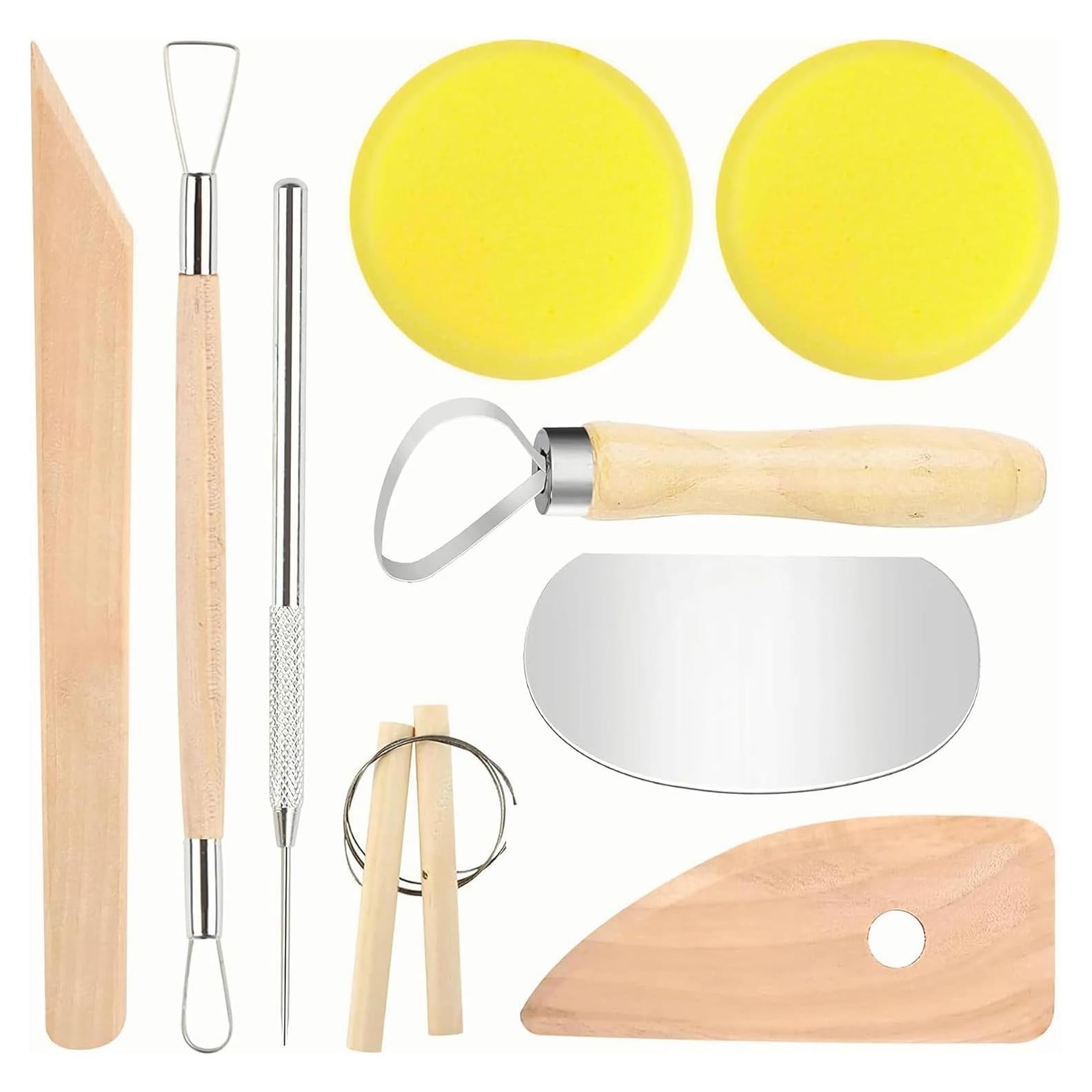 Juego de Herramientas de Escultura en Arcilla LINPHCEY 9 Piezas