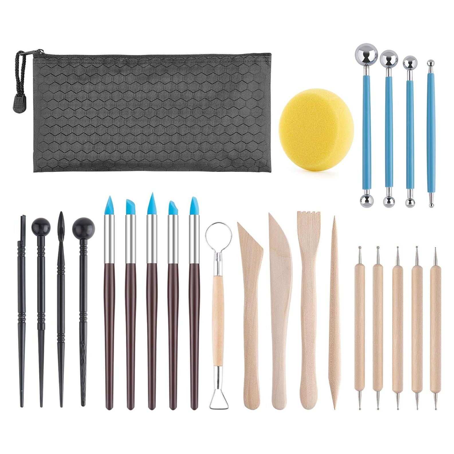 Kit de Herramientas de Arcilla Panda Mimi 25 Pcs Modelado