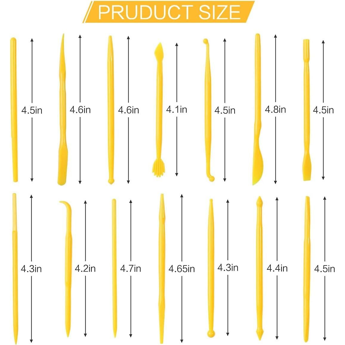 Juego de 14 Herramientas de Arcilla Jepeux para Modelado