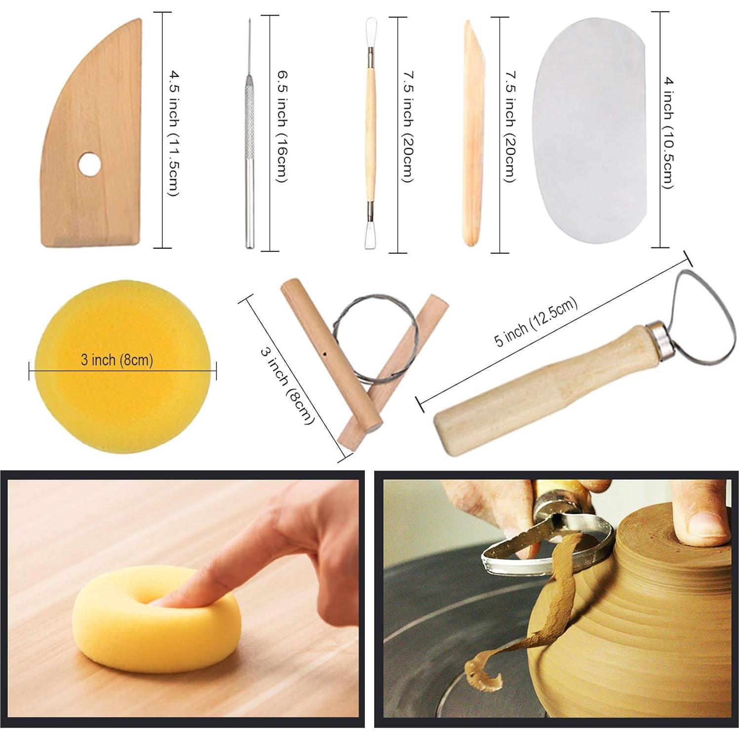 Kit de Herramientas de Arcilla EuTengHao 61 Piezas para Modelado