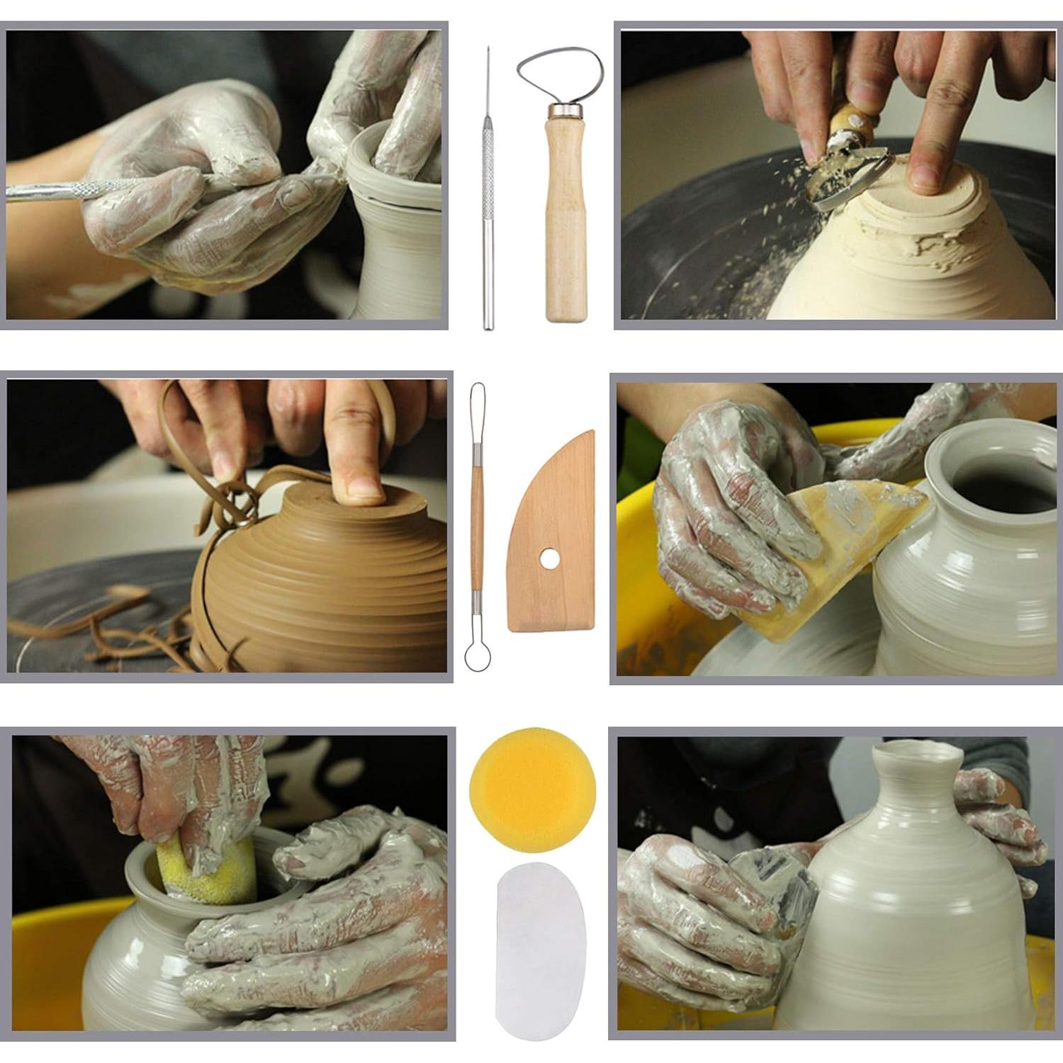 Kit de Herramientas de Arcilla EuTengHao 61 Piezas para Modelado