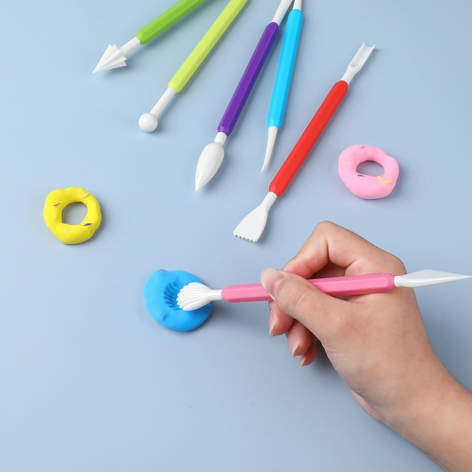 Kit de Herramientas de Escultura en Arcilla LINPHCEY 9 Piezas