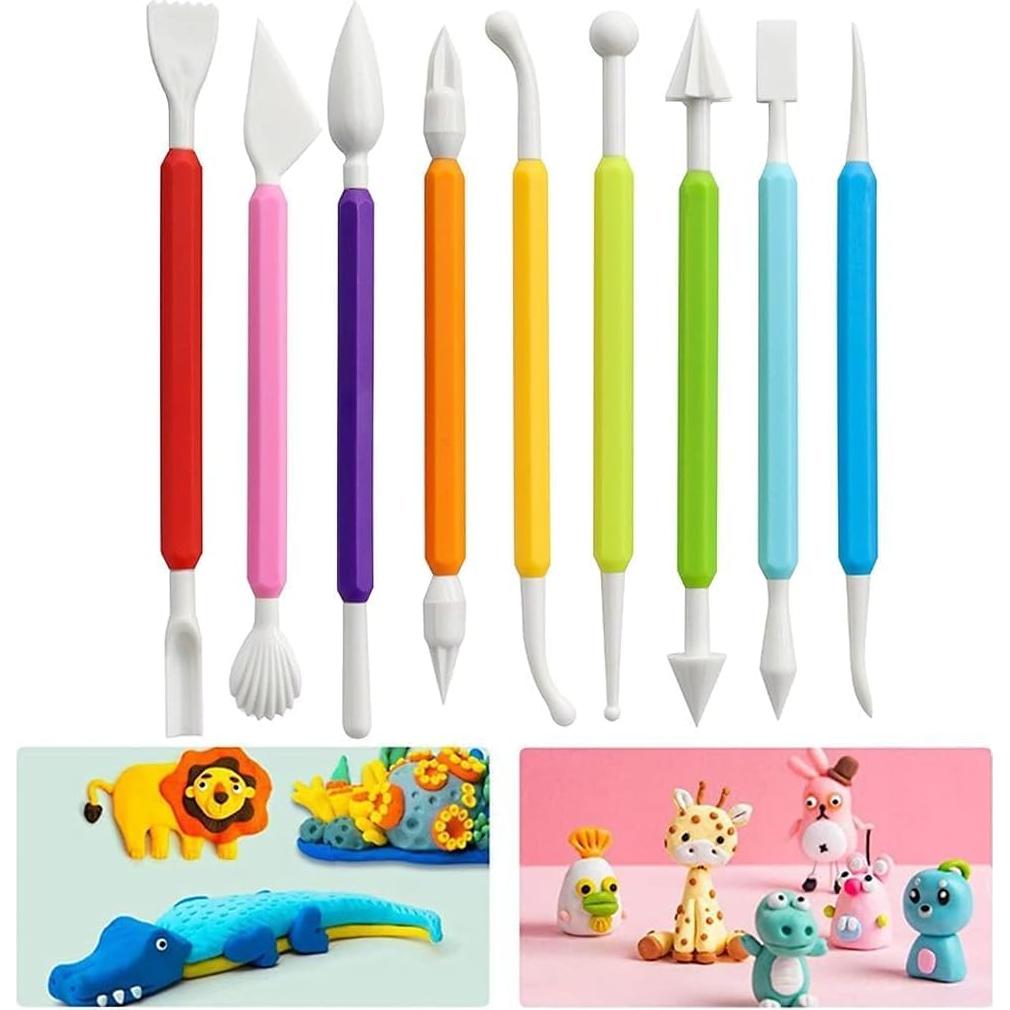 Kit de Herramientas de Escultura en Arcilla LINPHCEY 9 Piezas