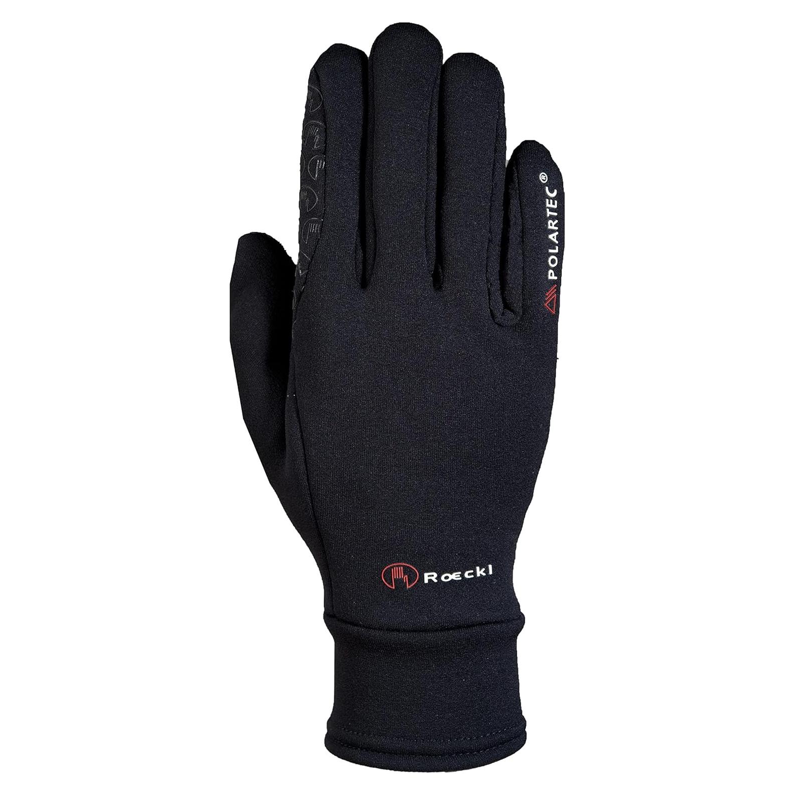 Guantes de Invierno Unisex Roeckl Warwick 7.5 - Polartec Negro