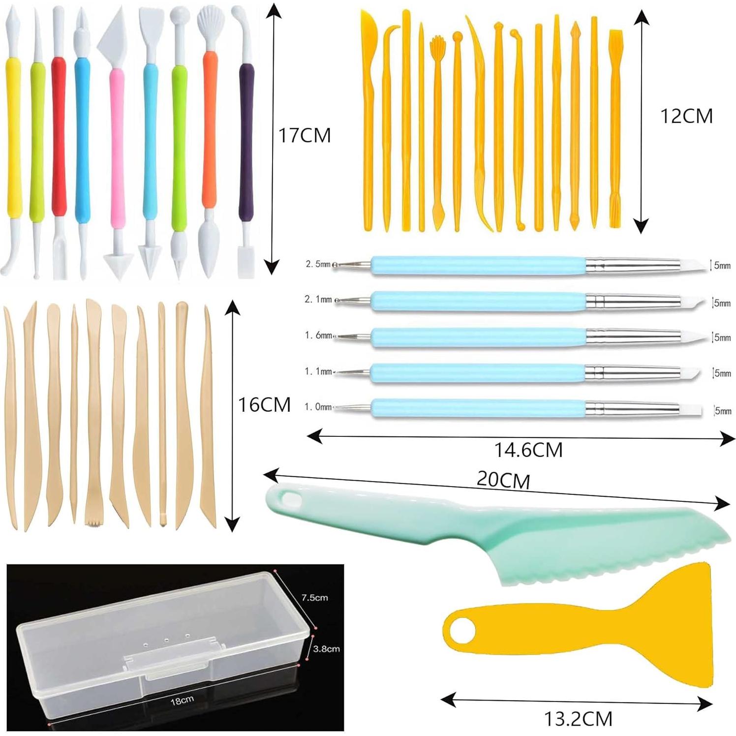 Set de Herramientas de Arte Langqun 41 Piezas para Arcilla