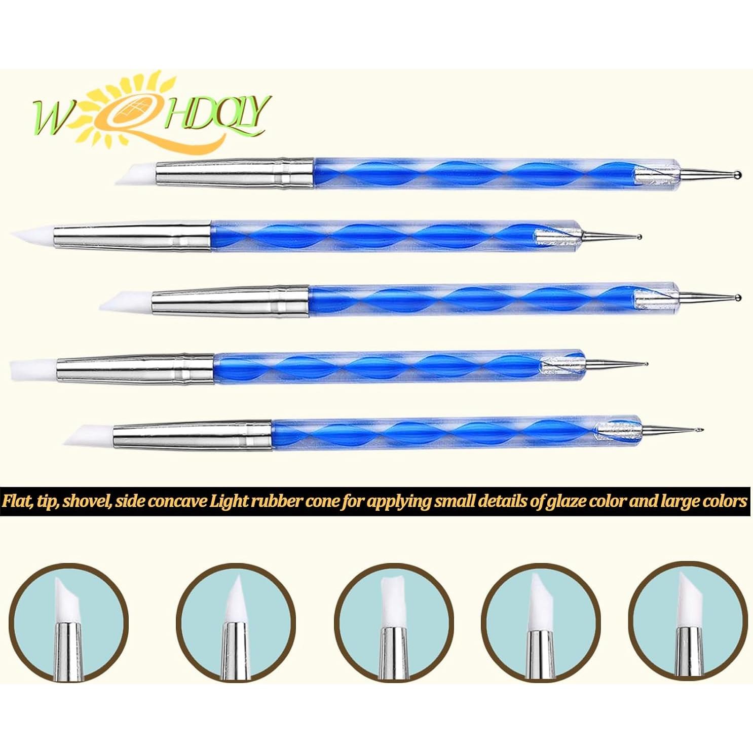 Kit de Herramientas de Cerámica WQHDQLY 45 Piezas para Modelado