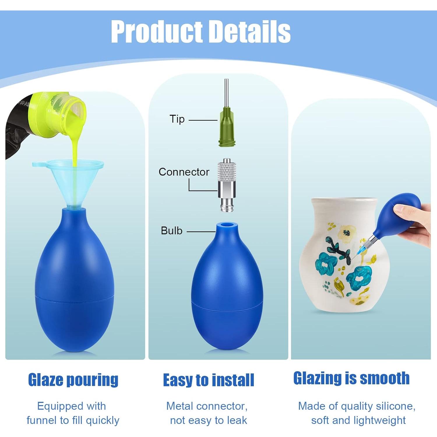 Botellas de Deslizamiento Frienda para Cerámica 3 Piezas