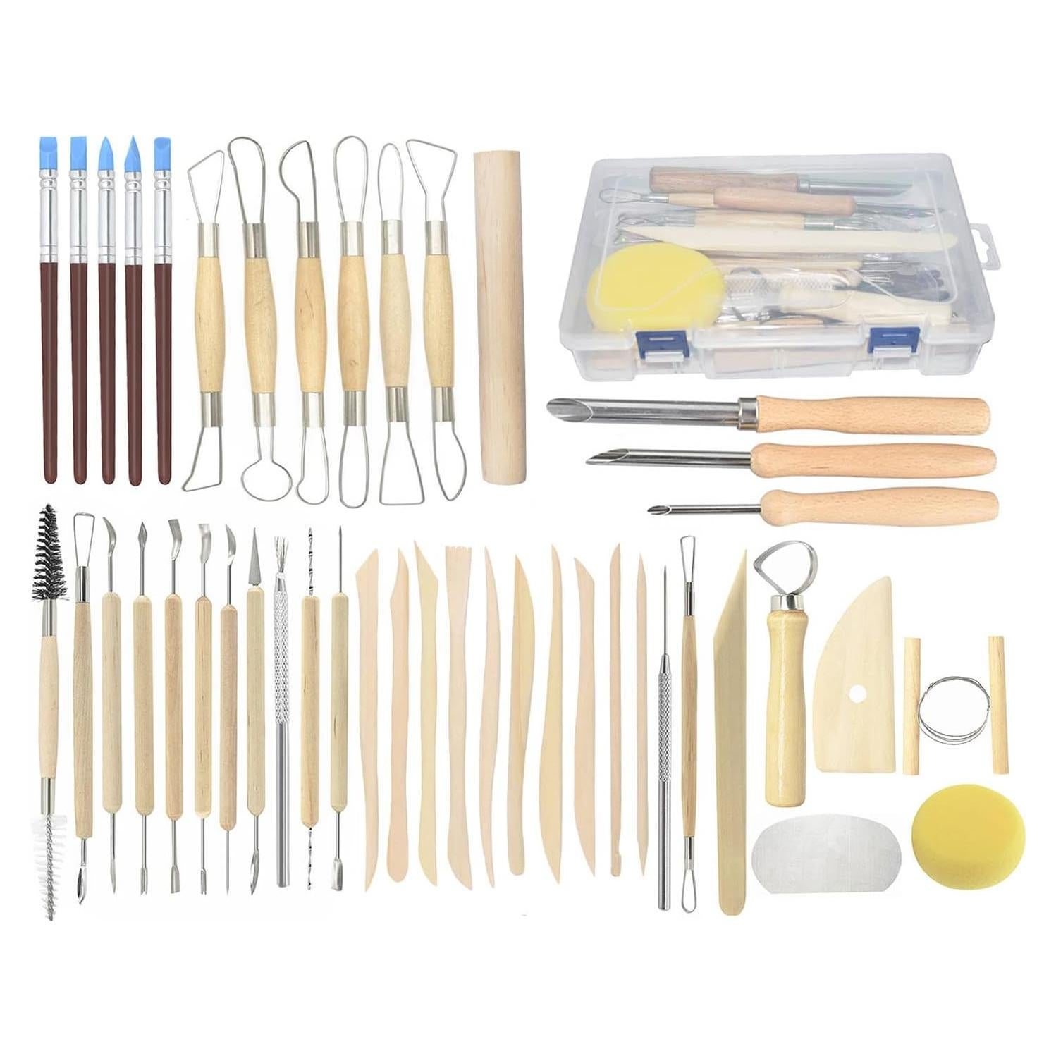 Set de 44 Herramientas de Cerámica Augernis para Escultura