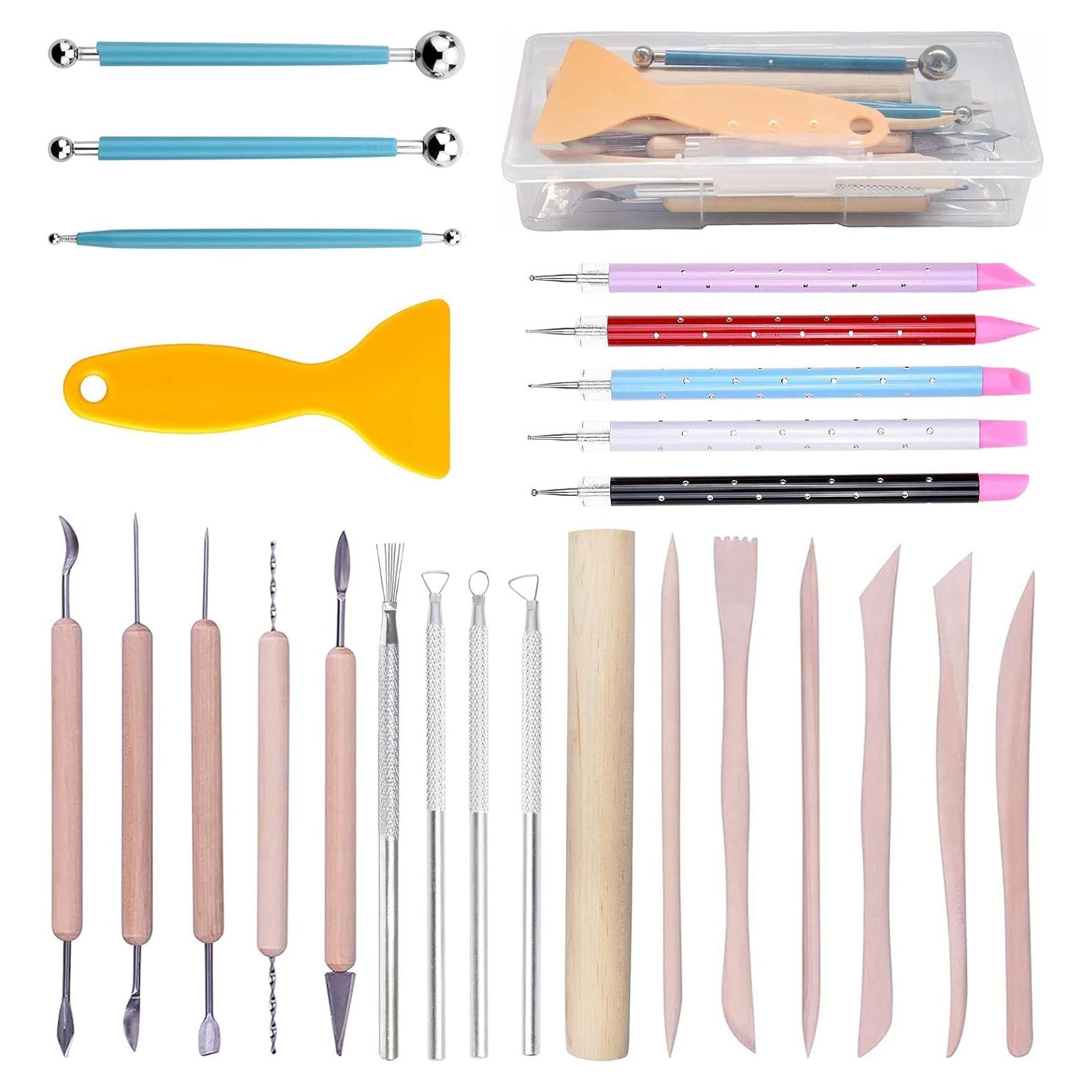 Set de 25 Herramientas de Escultura de Arcilla Polimérica Artzuvs