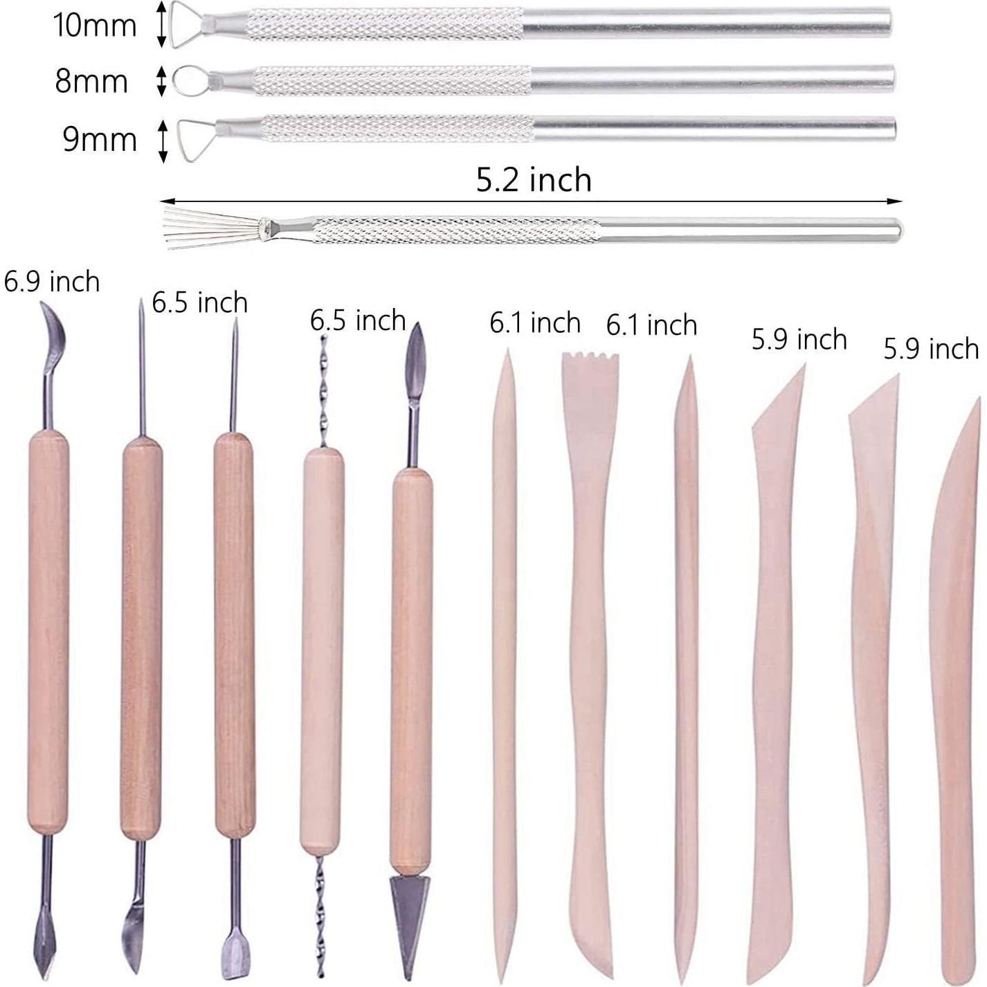 Set de 25 Herramientas de Escultura de Arcilla Polimérica Artzuvs