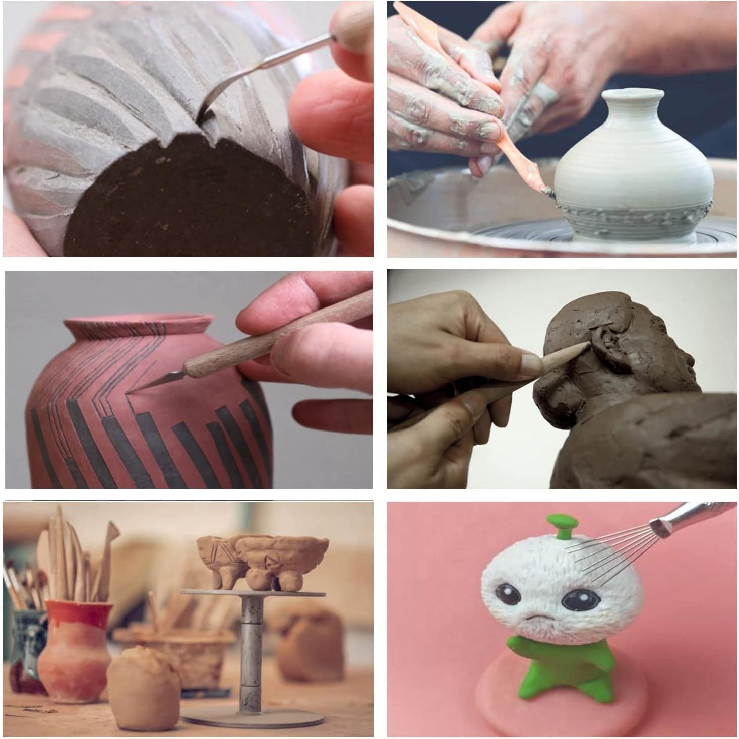 Set de 25 Herramientas de Escultura de Arcilla Polimérica Artzuvs