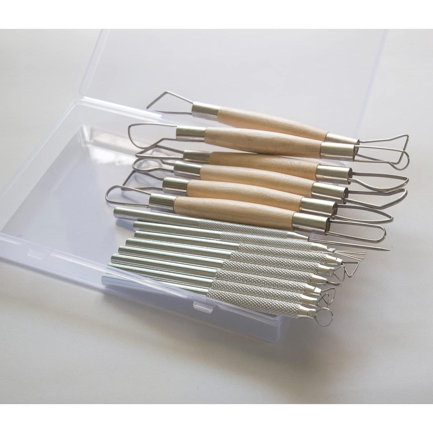 Kit de herramientas de escultura de arcilla 14 piezas Augernis