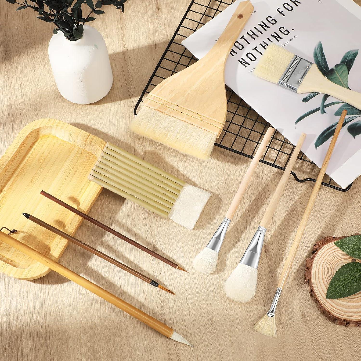 Juego de Pinceles Geelin 9 Piezas para Pintura Acrílica